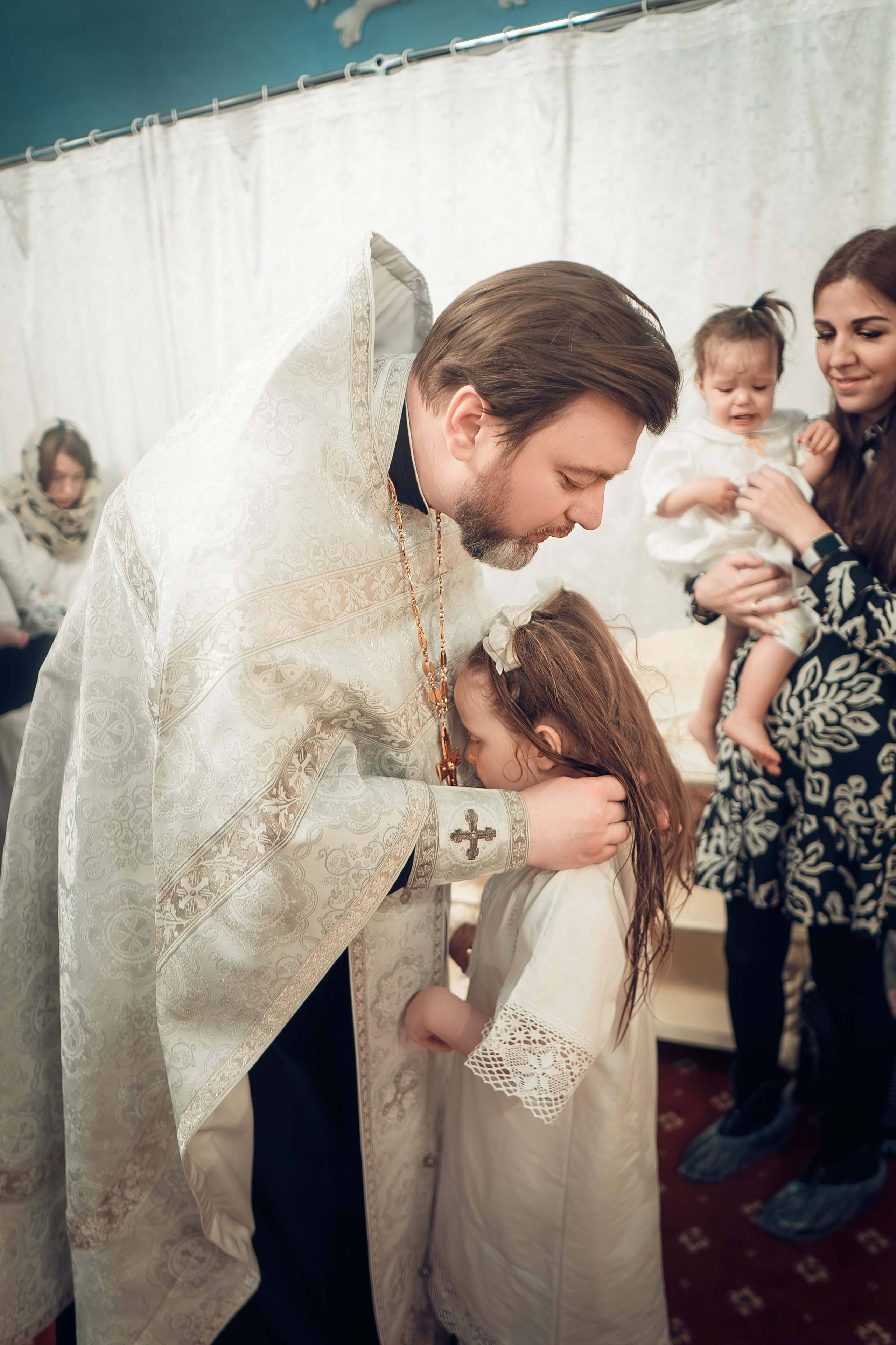 Таинство Крещения Артема, Ангелины и Адрианы