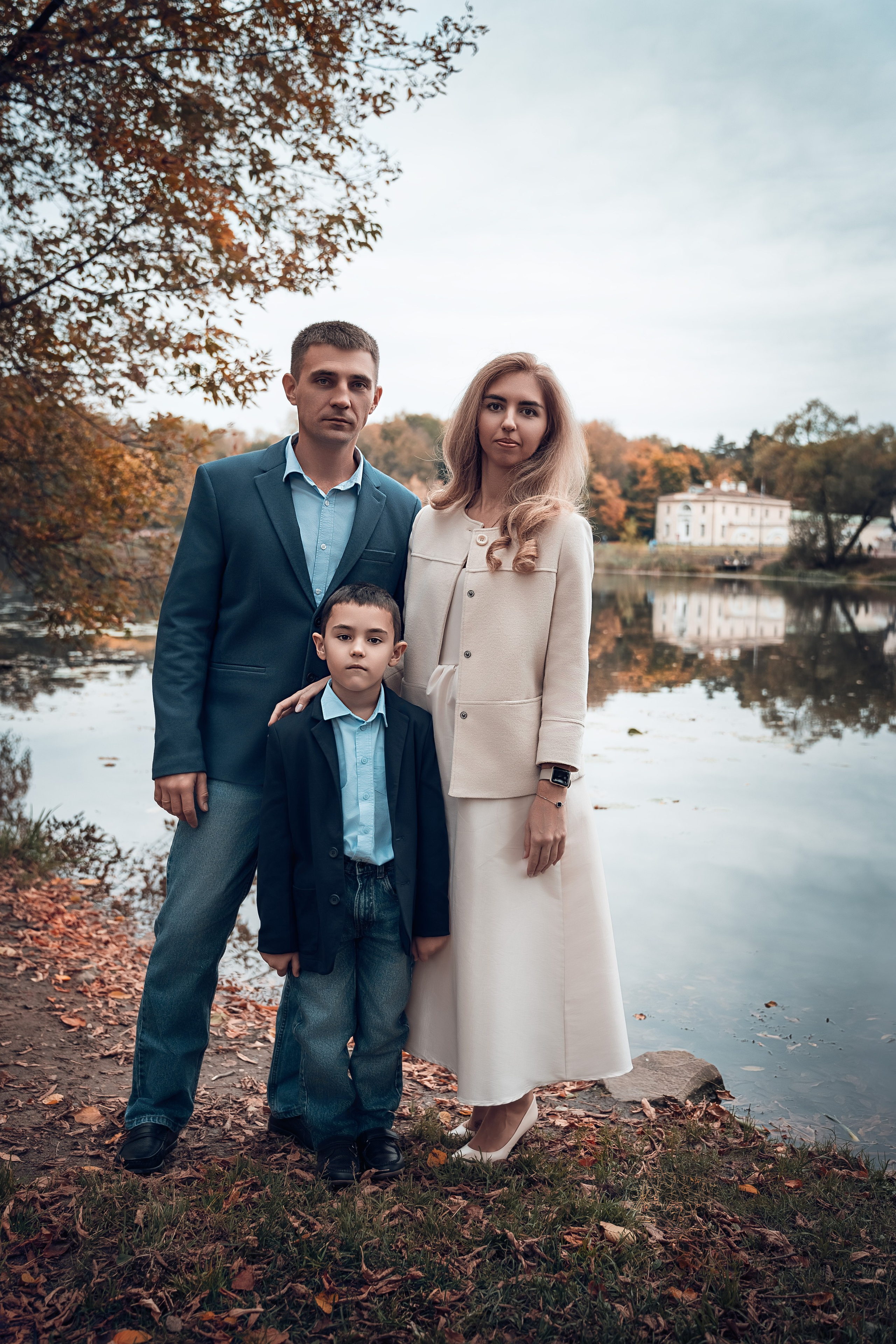 Семейный фотограф в Москве | Фотосессия семьи с детьми Юлия, Дмитрий и Костя