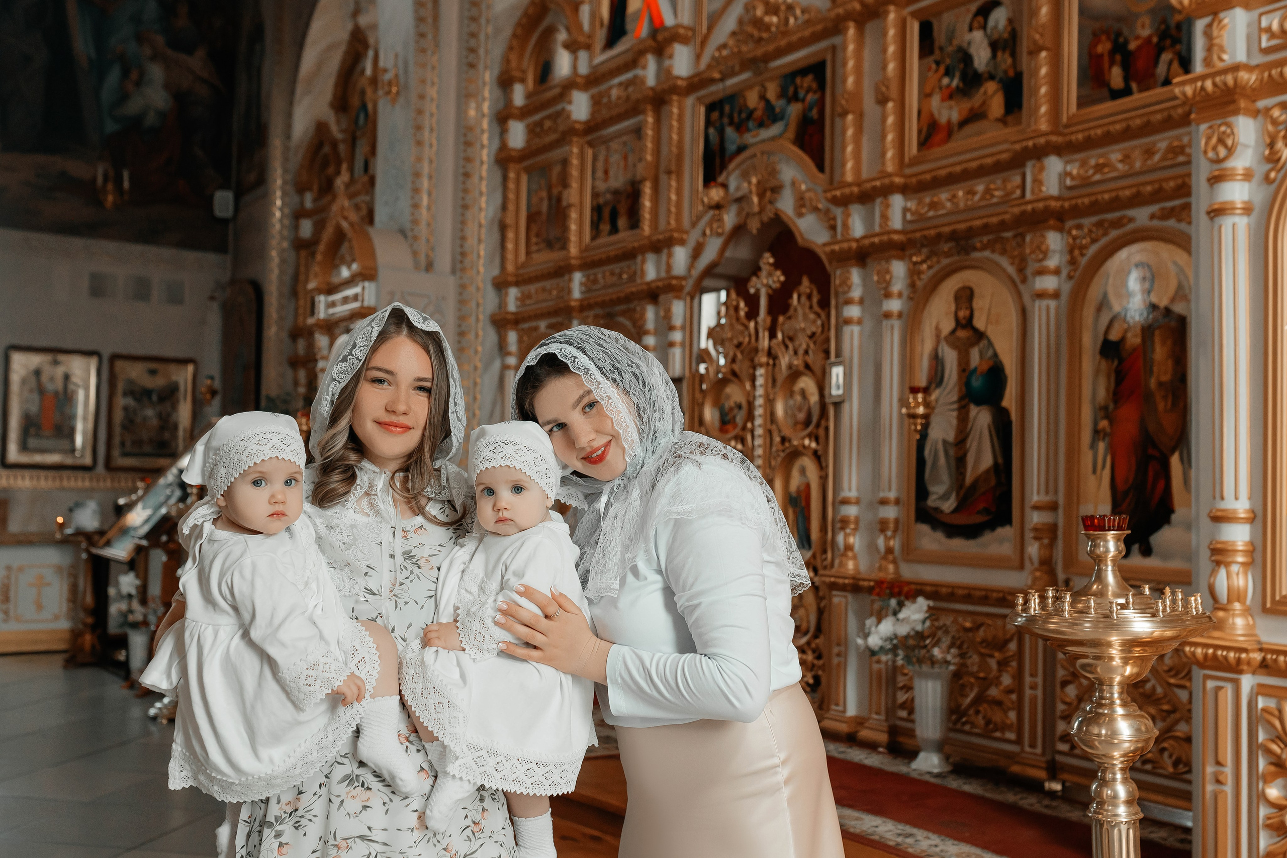 Таинство крещения Анюты и Есении. Фотограф в городе Сальск
