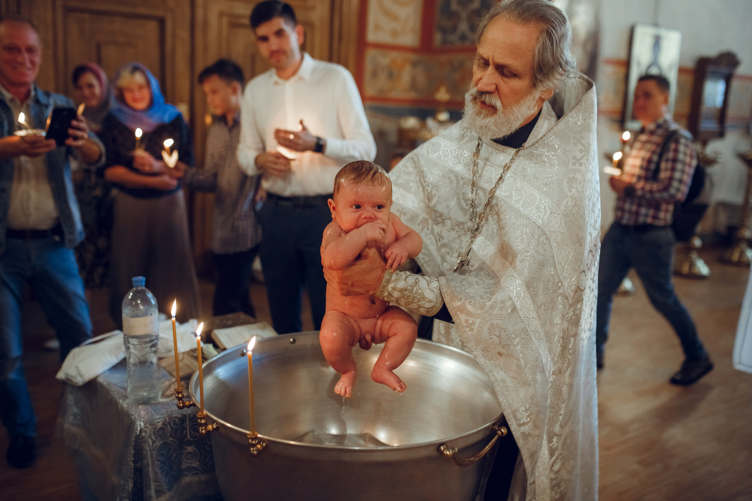 Крещение Арсения. Фотограф на Крещение, семейный фотограф в Москве