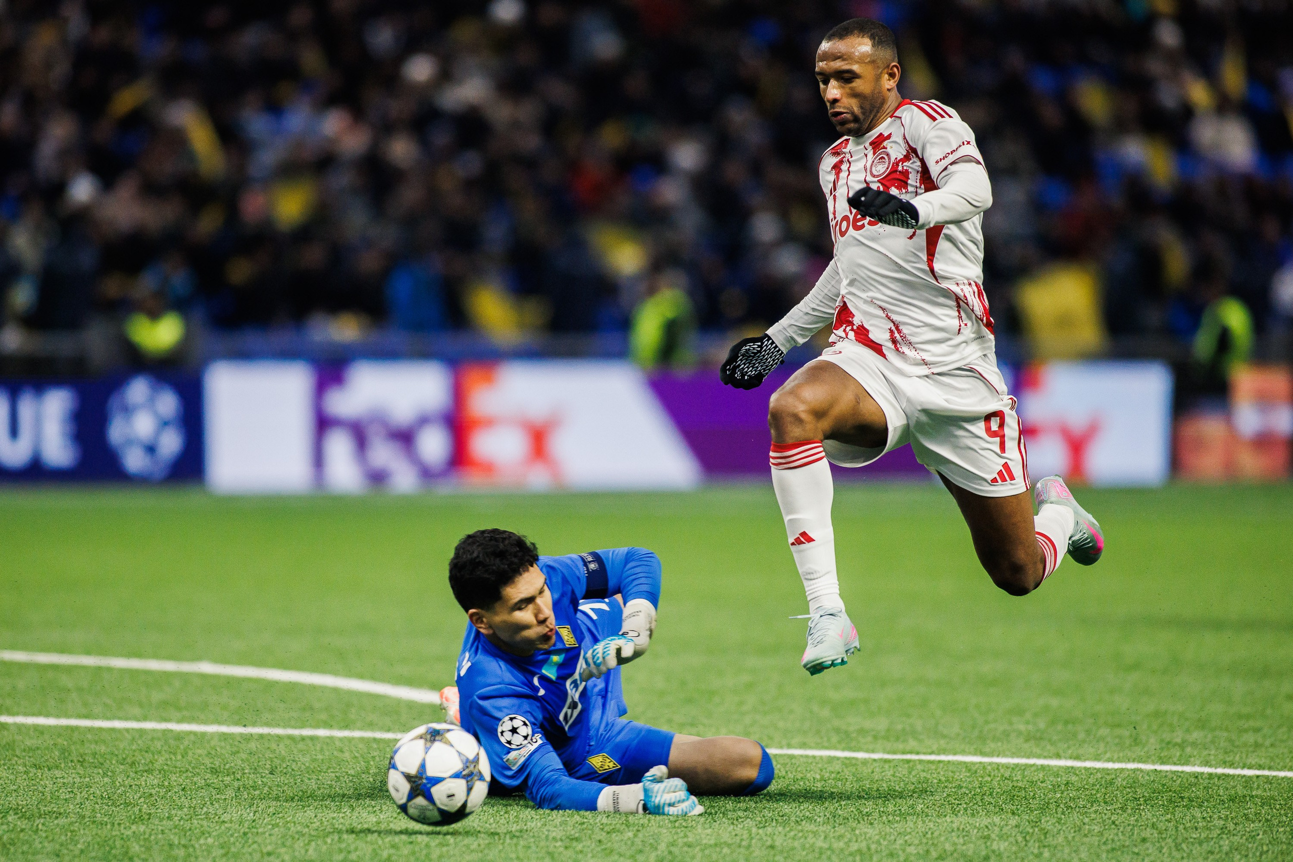 UEFA Champions League 25/26 Kairat — Olympiacos. Photographer Danil Aykin
