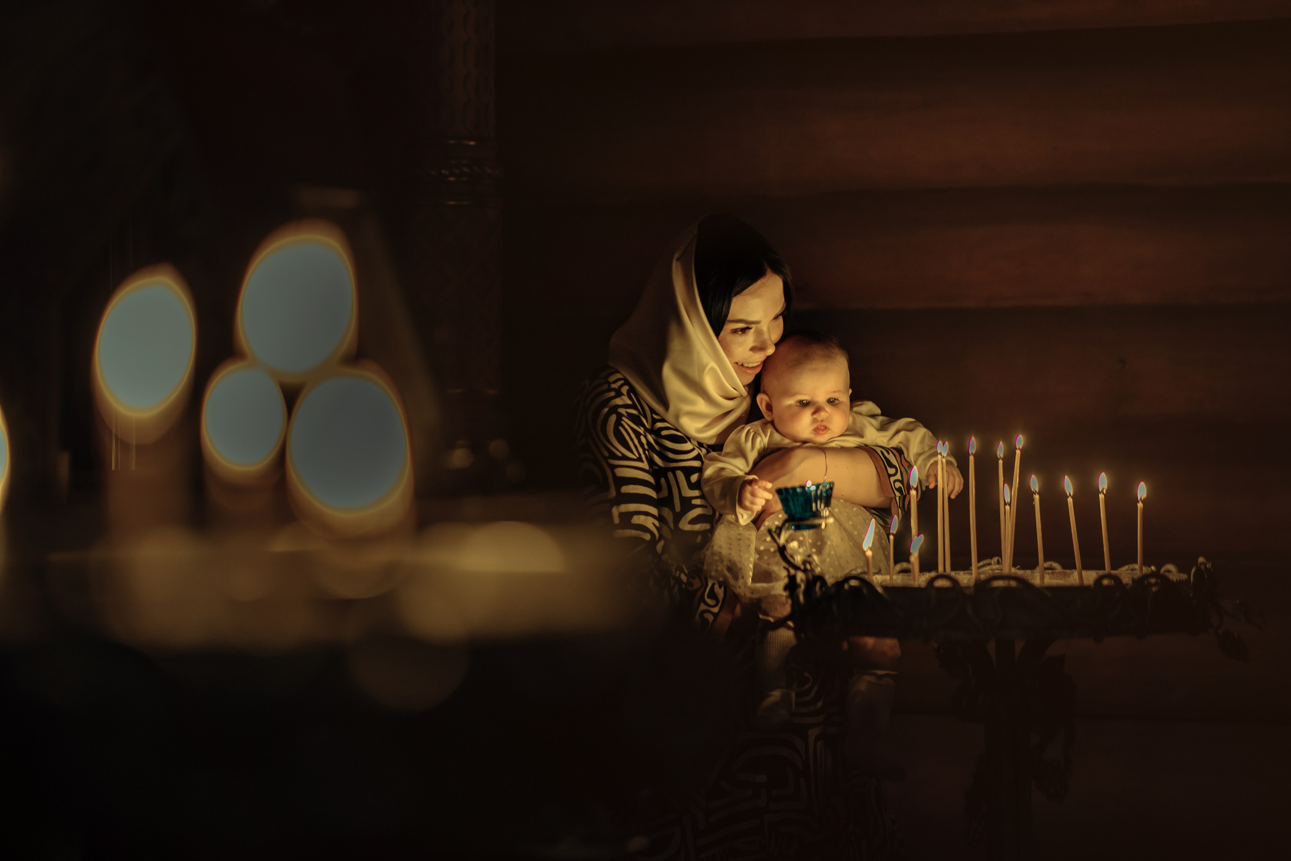 Таинство крещения Софии, апрель 2024