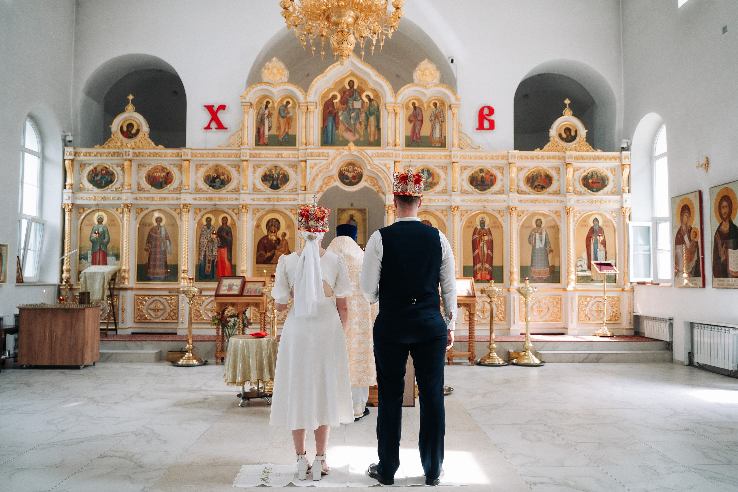 Венчание в Церкови Ермогена Патриарха Всероссийского в Южном Тушино. Свадебный и семейный фотограф в Москве и МО Геннадий Туманцев