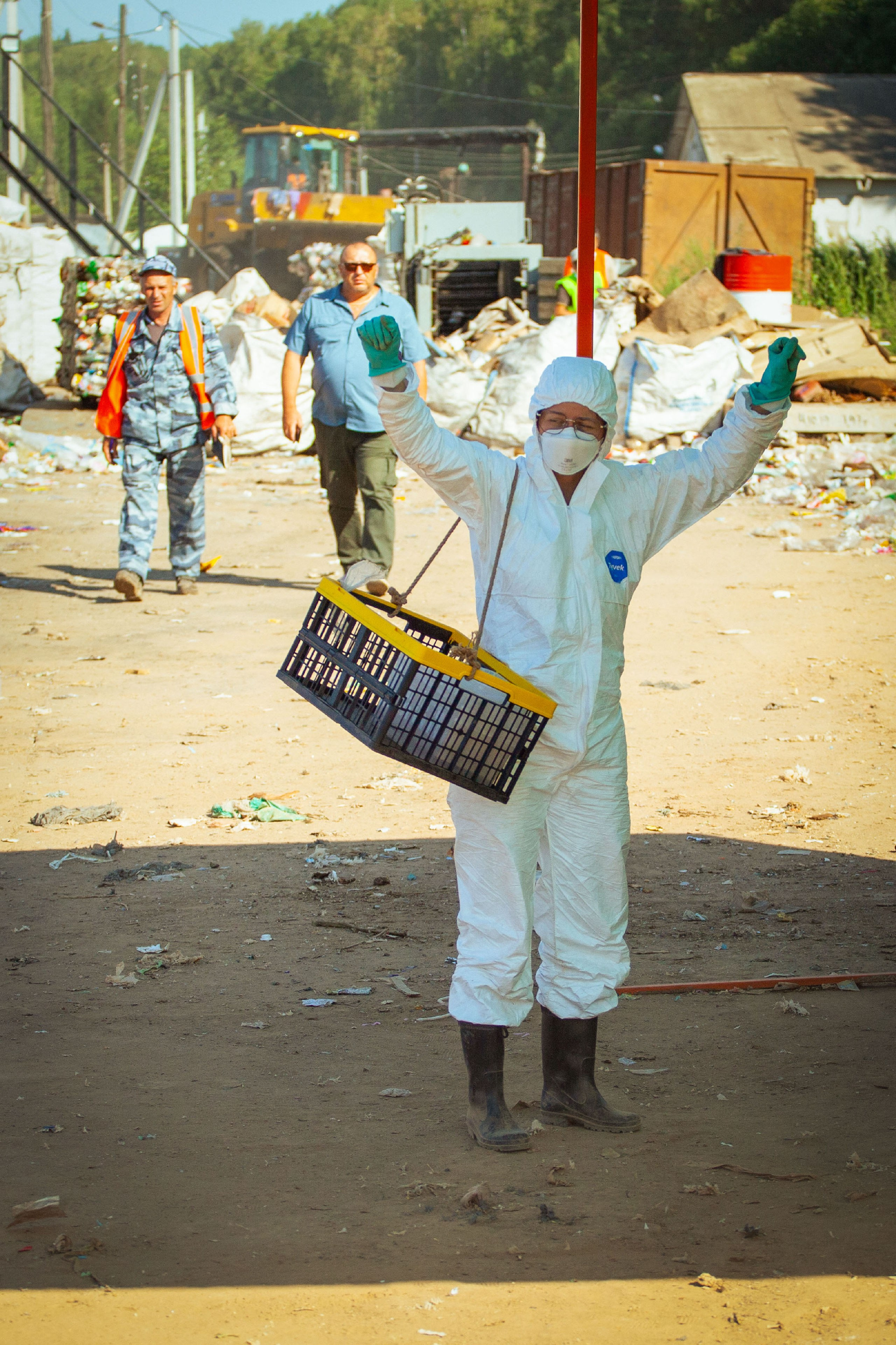 Анализ ижевского полигона ТБО [10-11 августа 2021 г.]. Фотограф Виноградов Константин