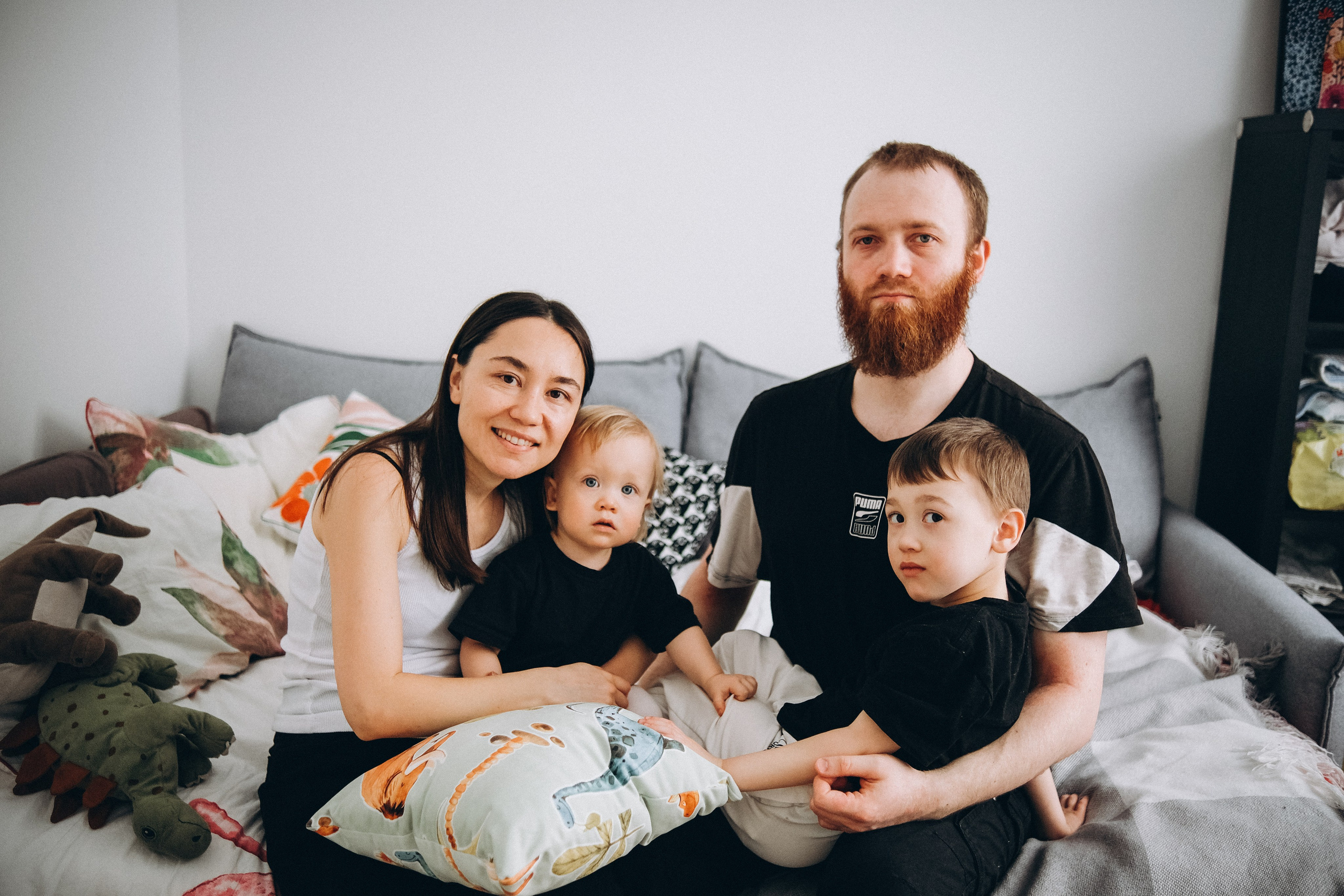 У Ирины дома. Семейный детский ньюборн фотограф в Москве Марта Петрова