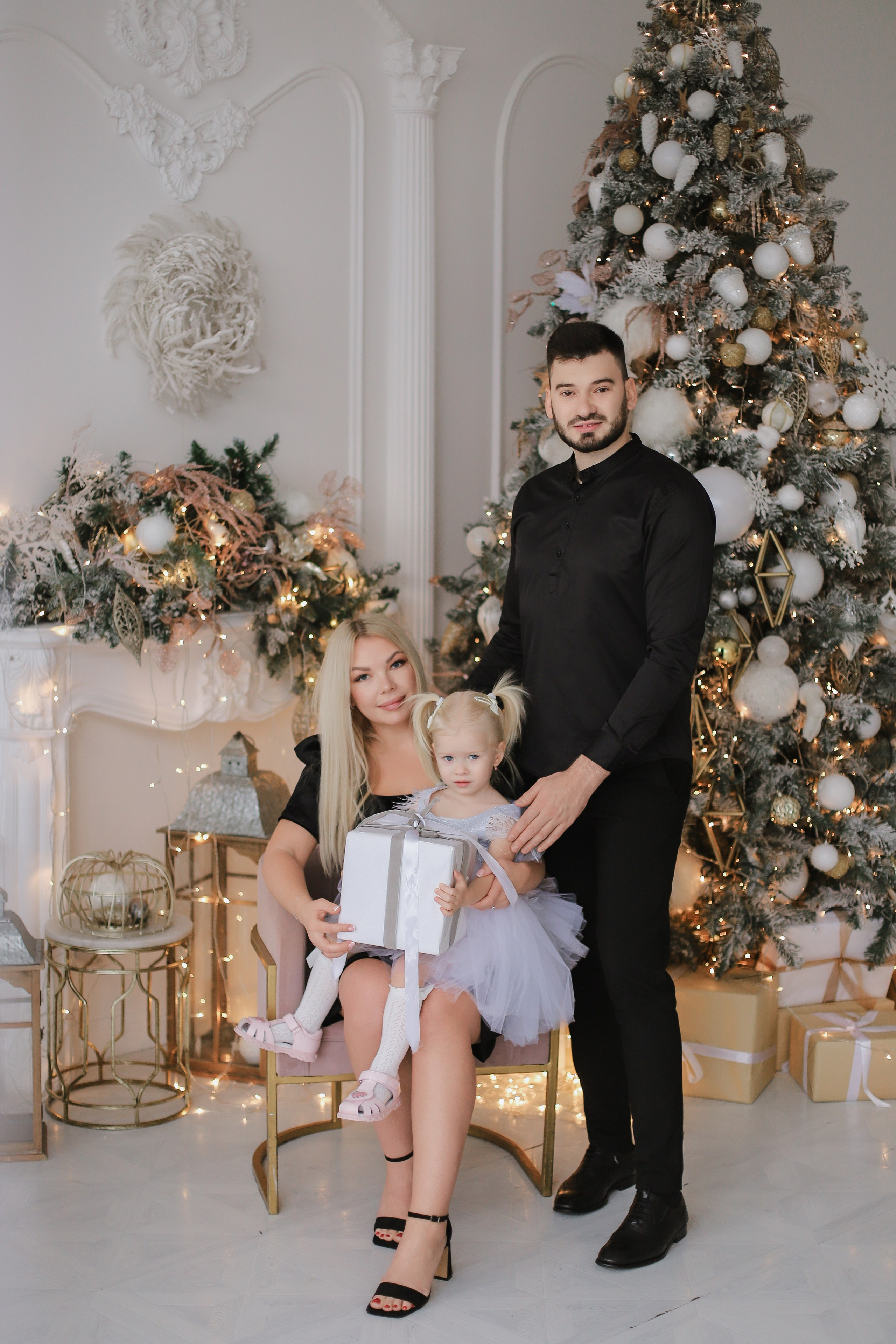 Новогодняя в студии Луна. Свадебный, семейный и детский фотограф в Люберцах Зайцева Анастасия