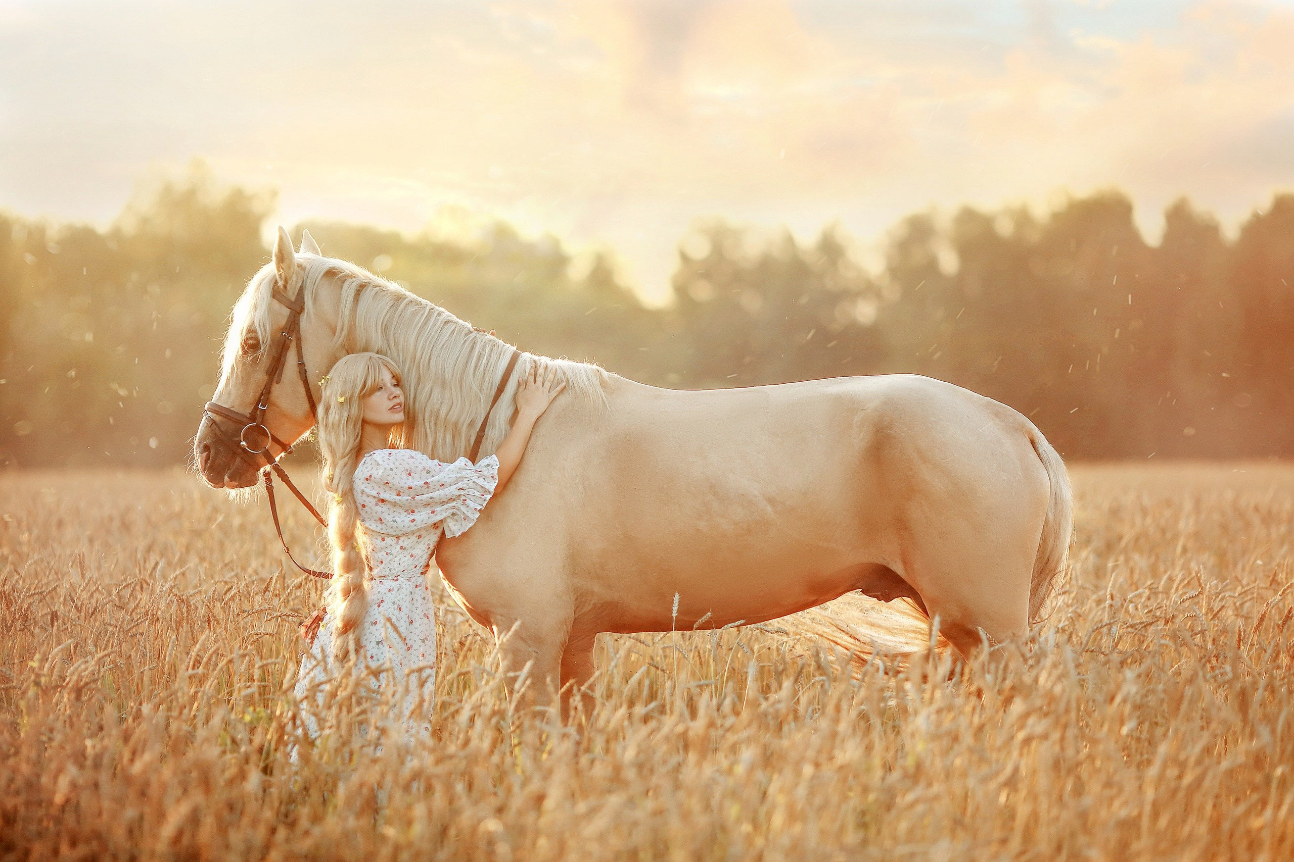 С конем. Сказочный фотограф фотопроекты фототуры в Новосибирске и на Алтае