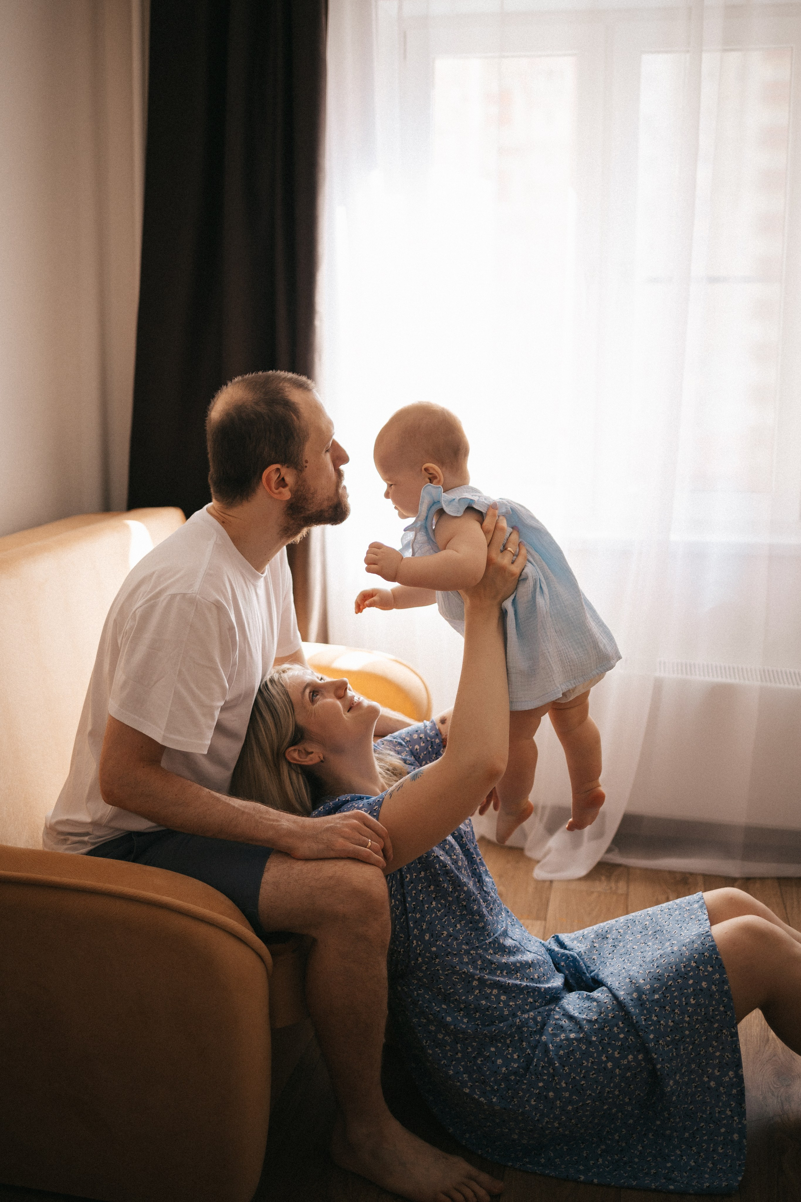 Маша с Лёшей и дочка Саша. Фотограф Нижний Новгород