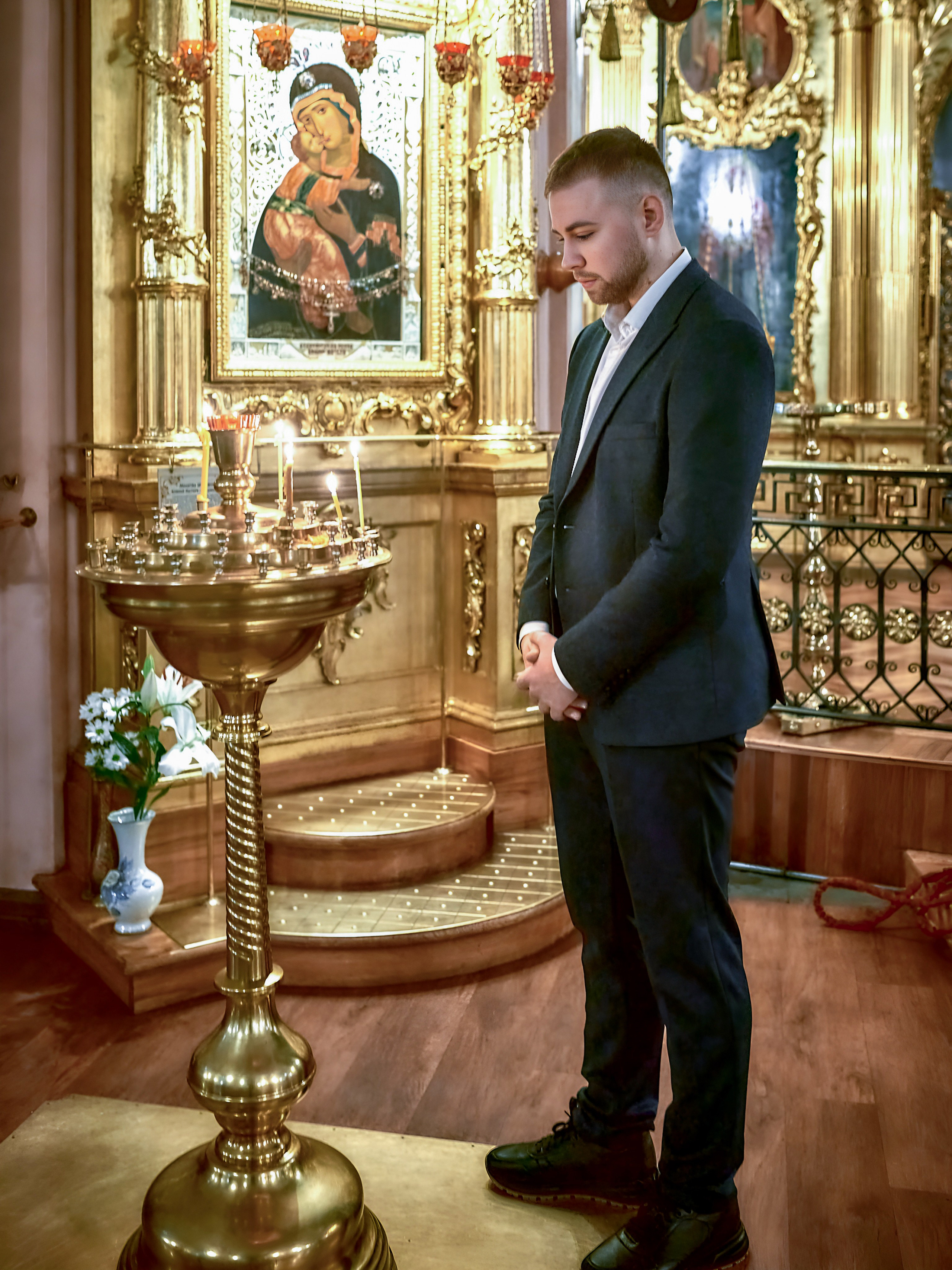 Венчание Артёма и Екатерины | Владимирский собор. Свадебный фотограф в Санкт-Петербурге Славин Денис