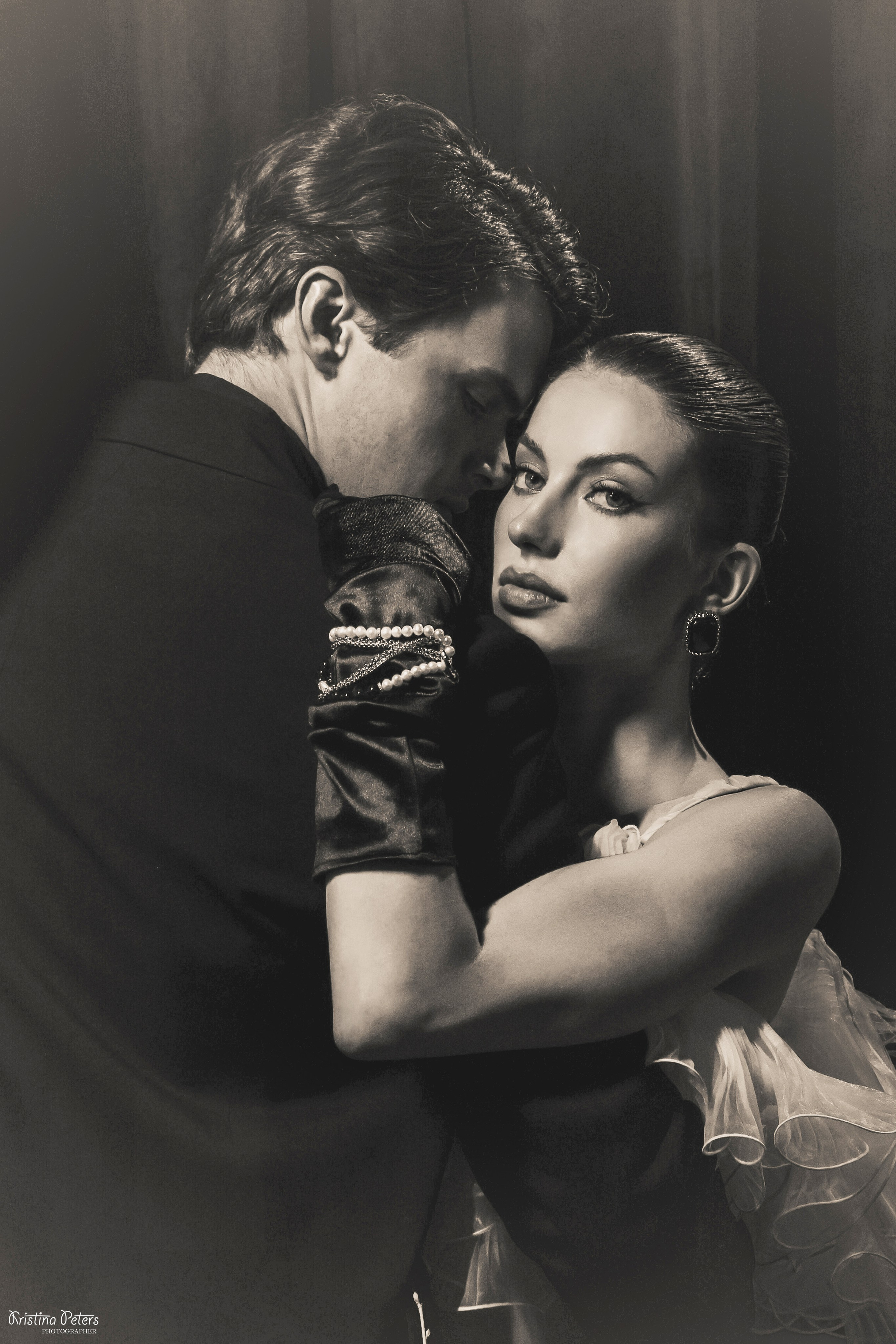 Ретро свадьба черно-белое