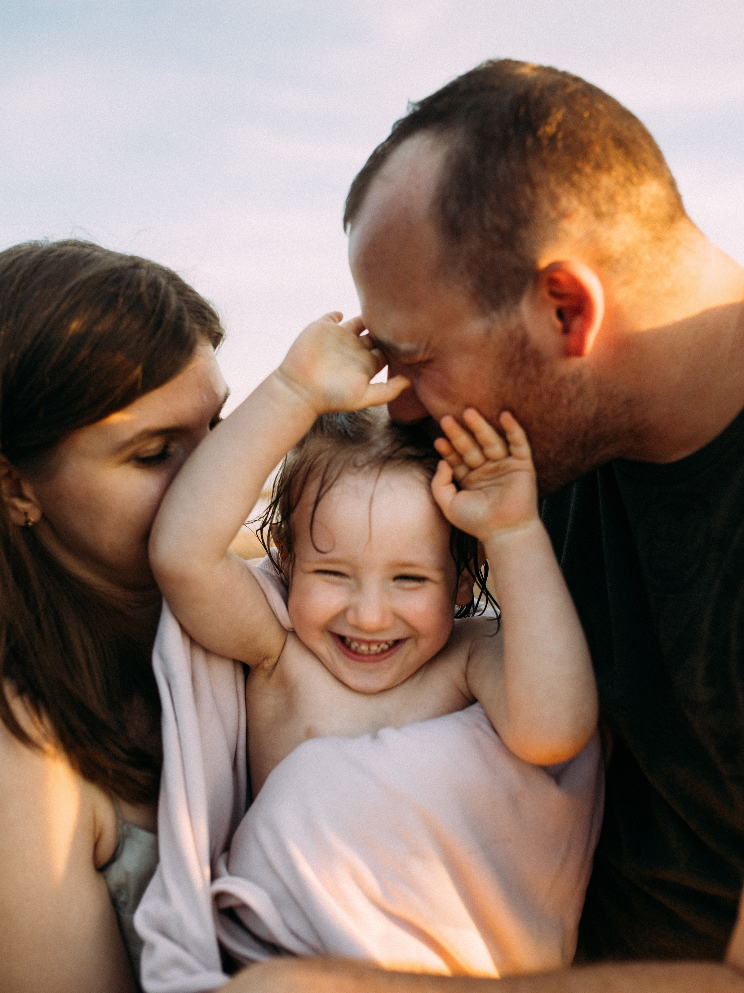 Таня, Гриша, Полина. Фотограф Людмила Оюн