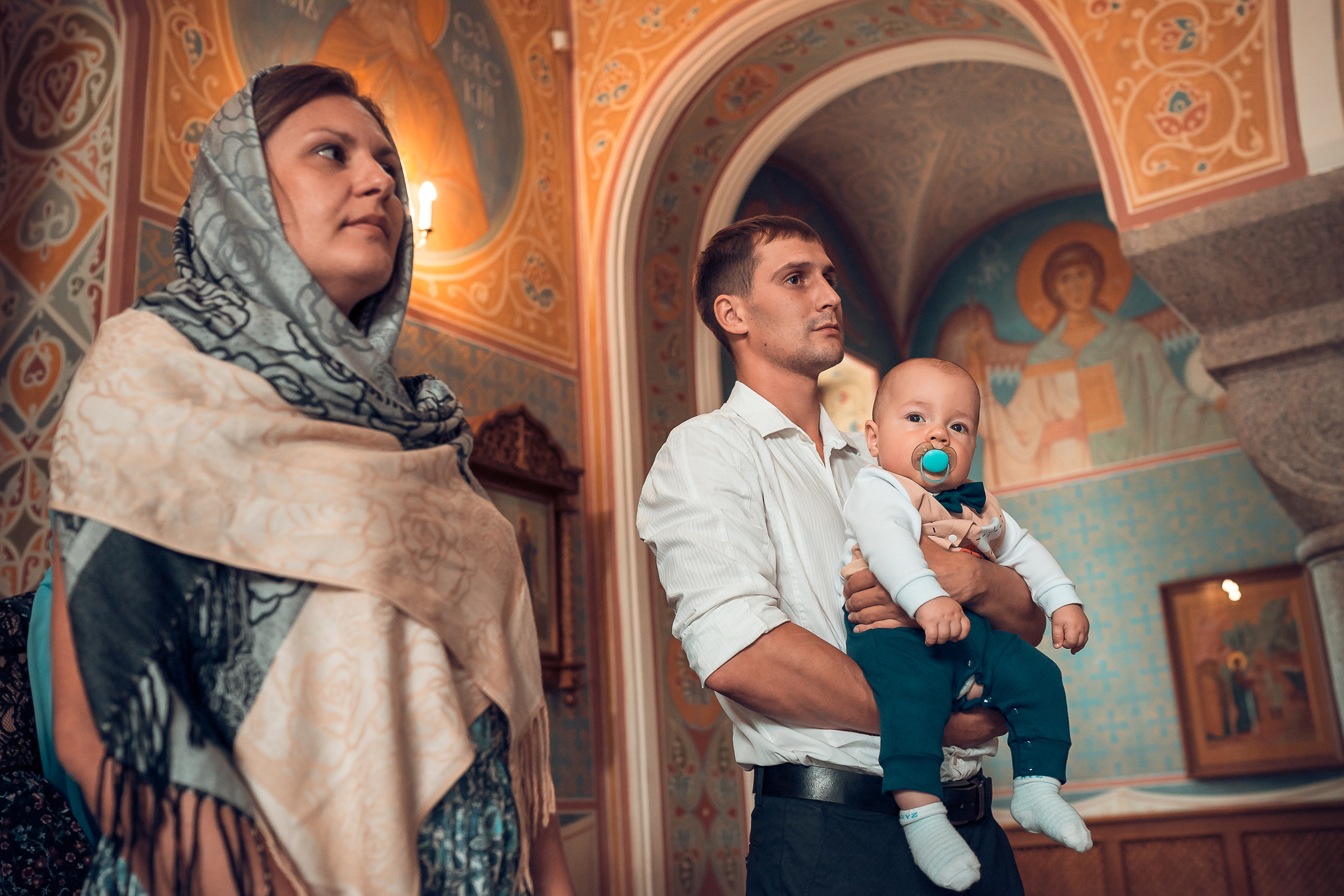 Крещение Даниила Храм Иоанна Предтечи. Фотограф на Крещение и Венчание в Красноярске Рамазанова Юлия