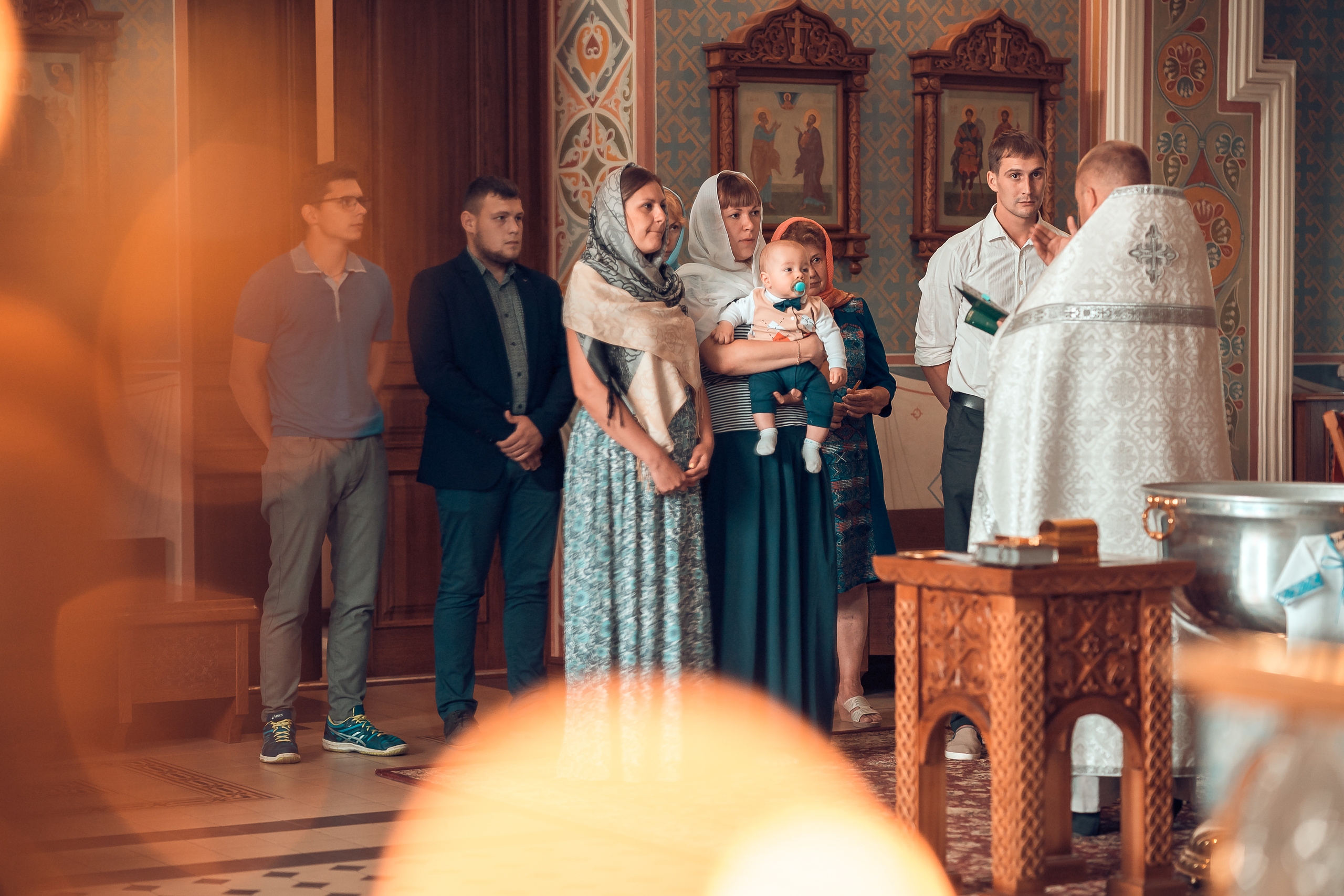 Крещение Даниила Храм Иоанна Предтечи. Фотограф на Крещение и Венчание в Красноярске Рамазанова Юлия