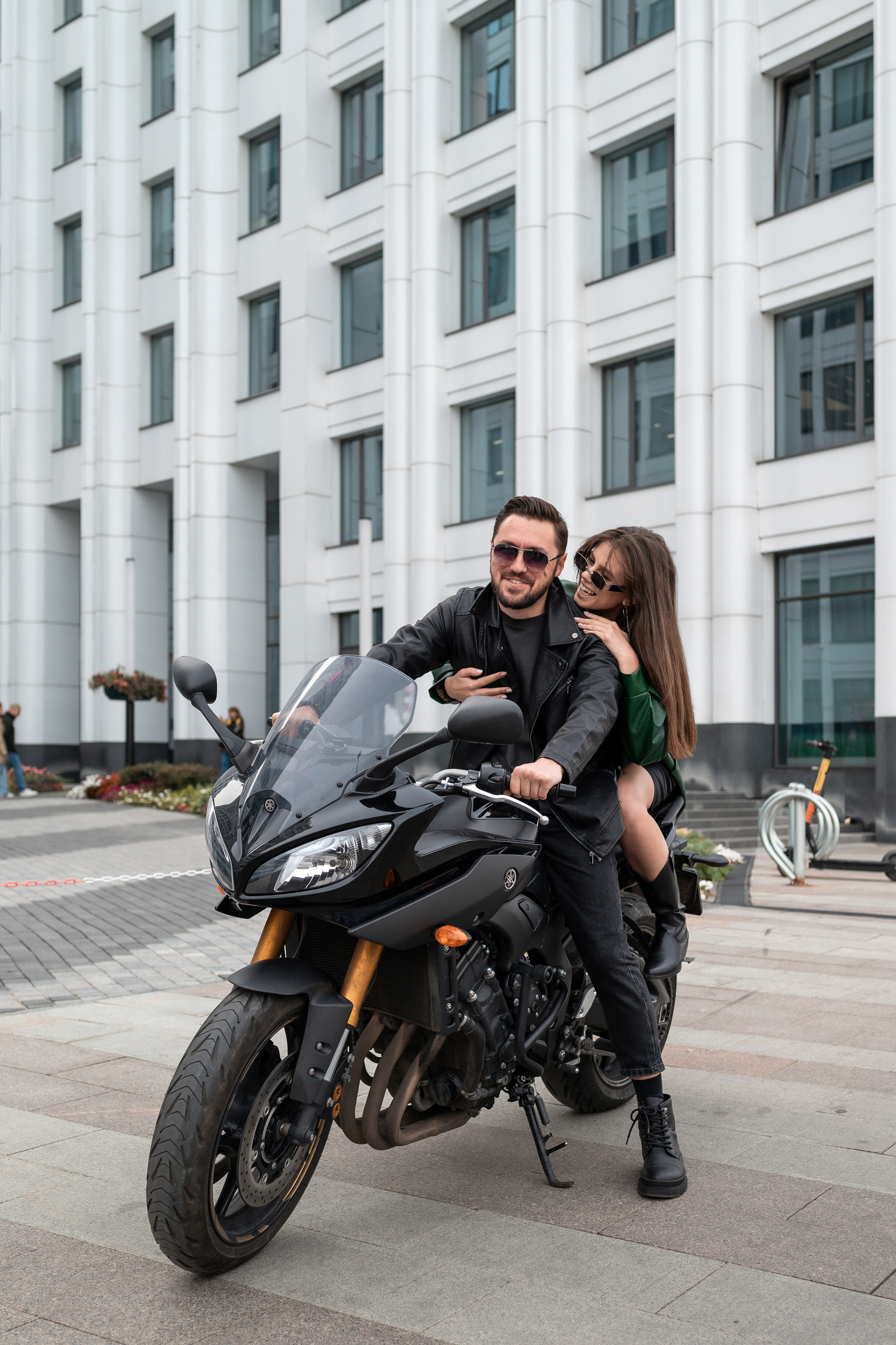 С мотоциклом