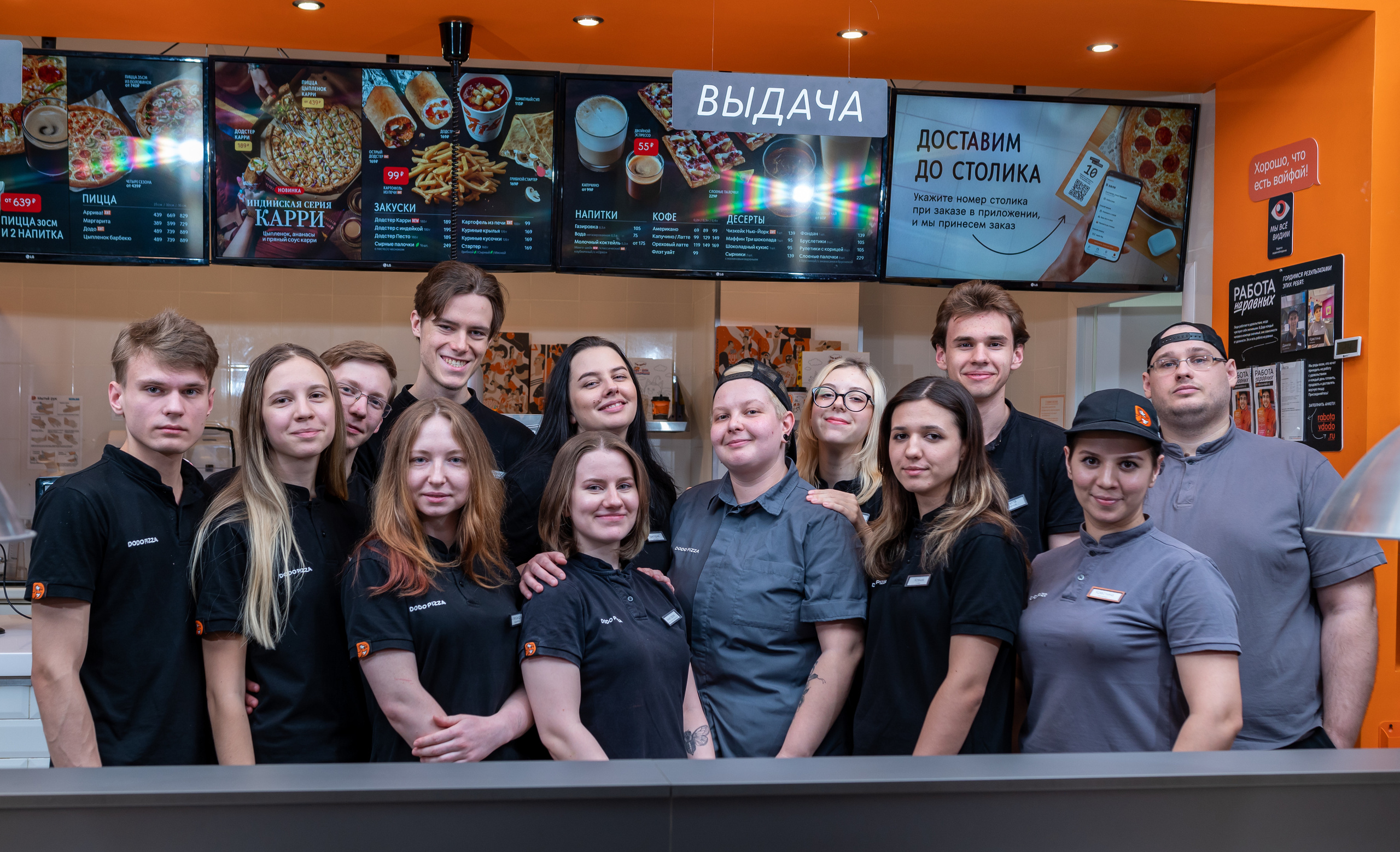 Корпоративная съёмка для пиццерии