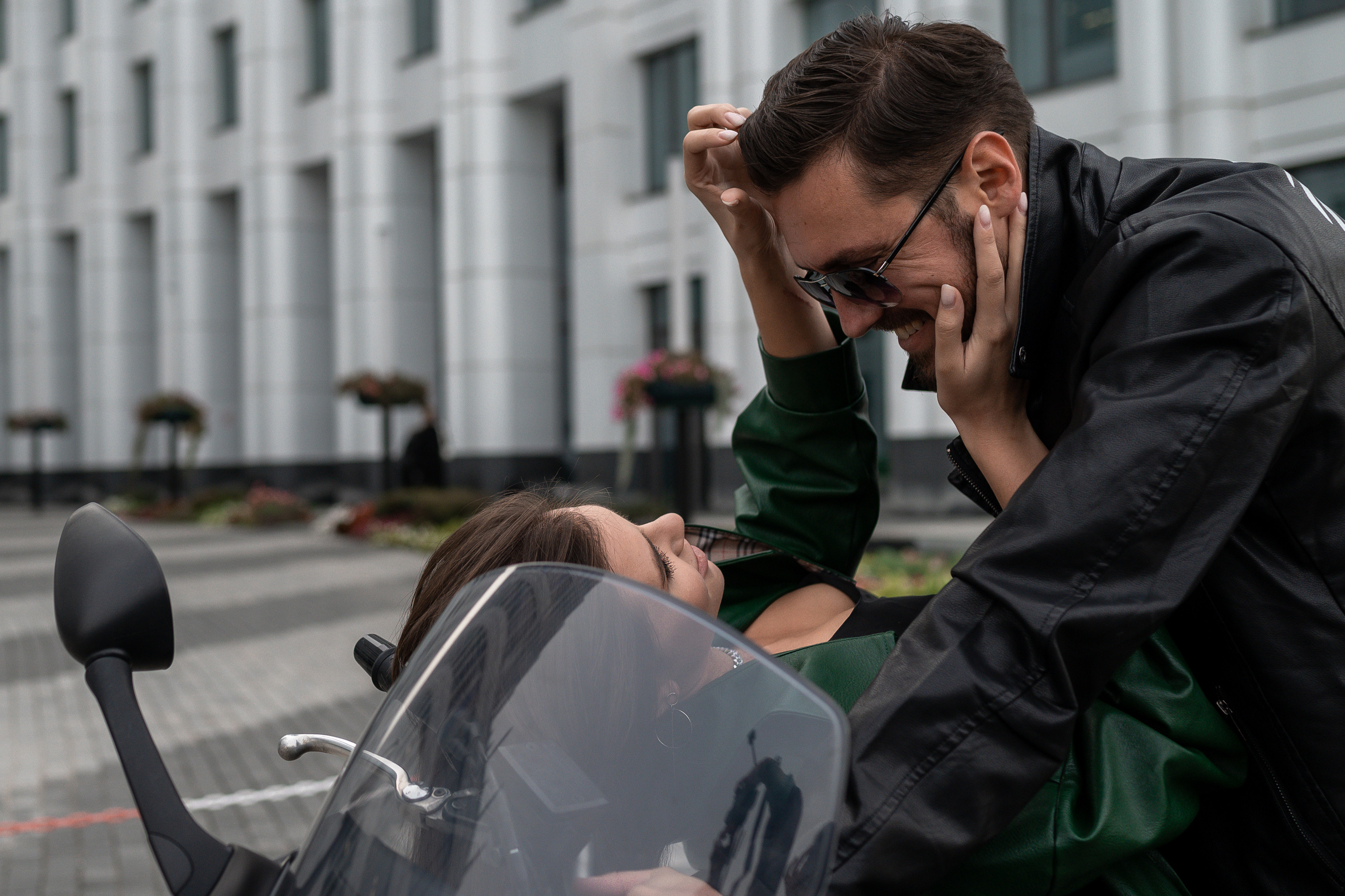 С мотоциклом