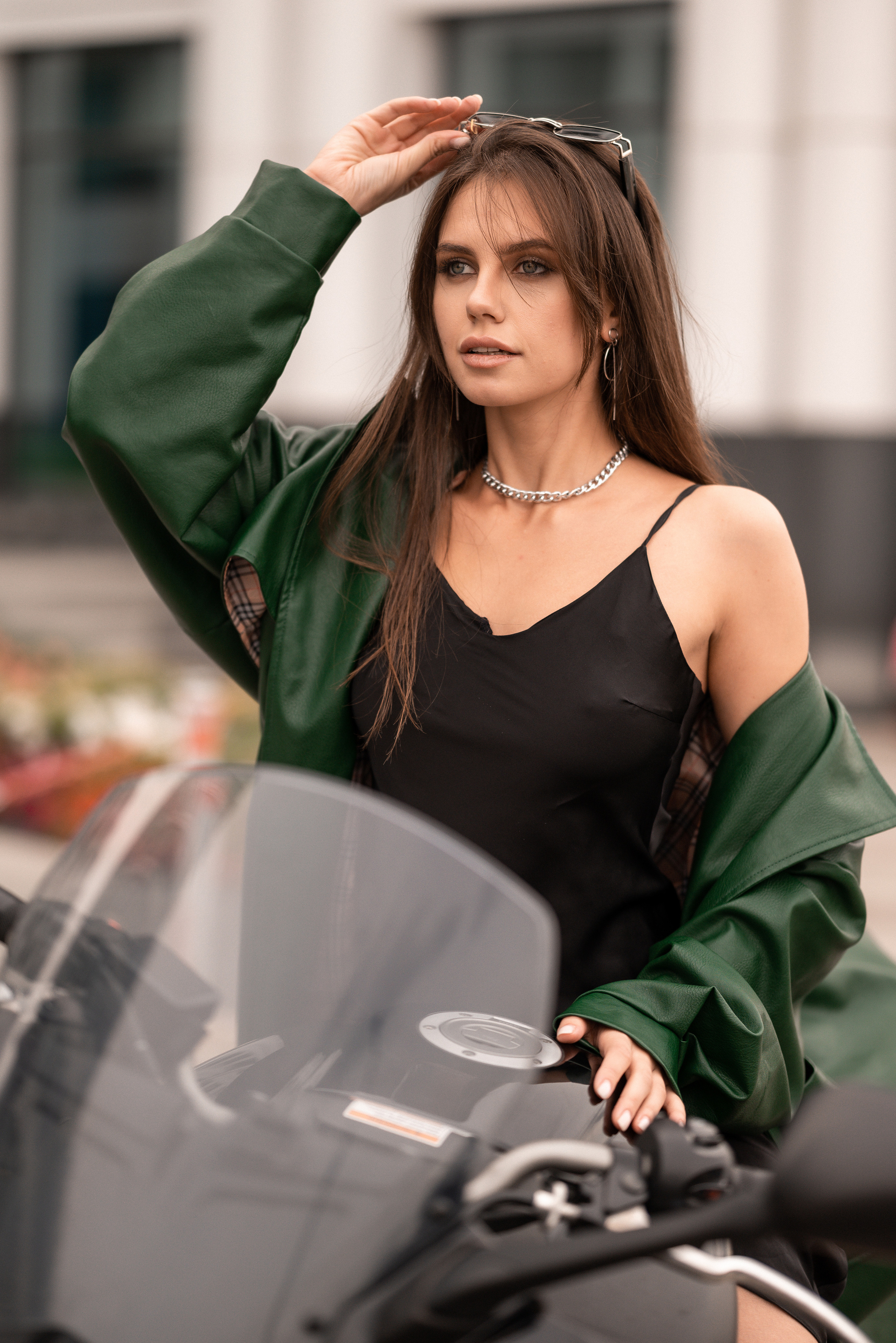 С мотоциклом