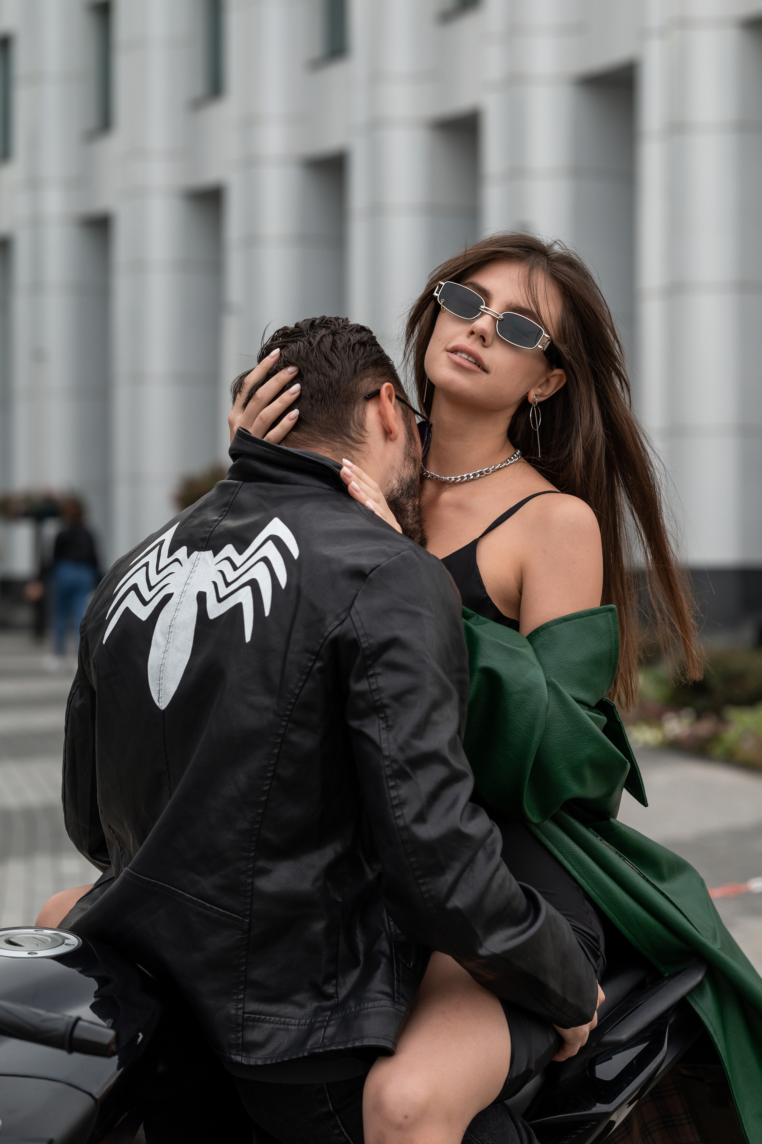 С мотоциклом