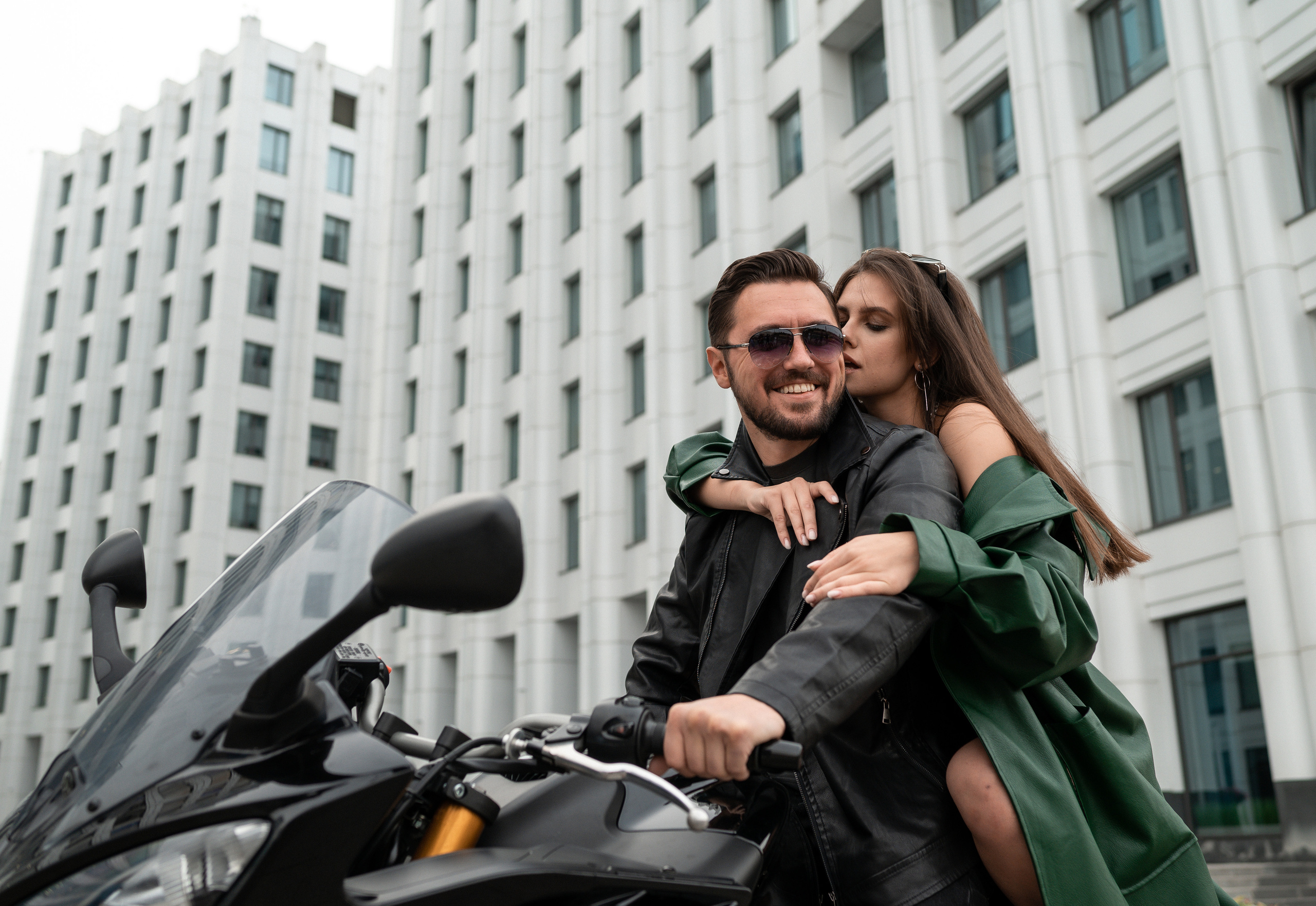 С мотоциклом