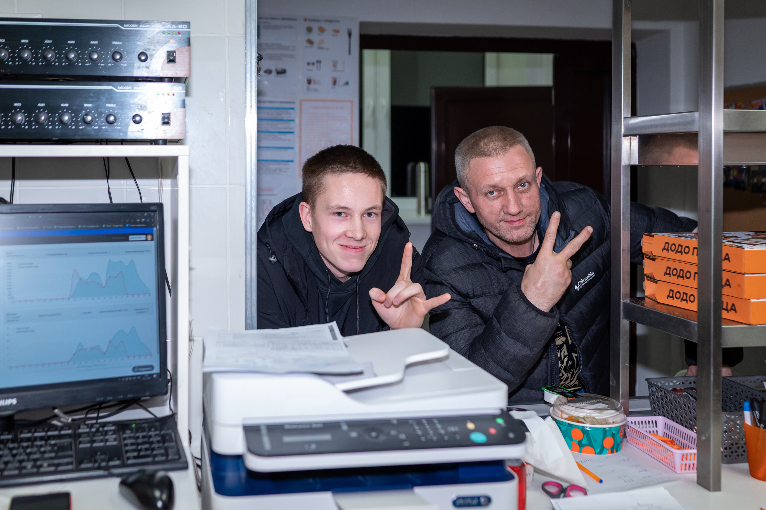 Корпоративная съёмка для пиццерии