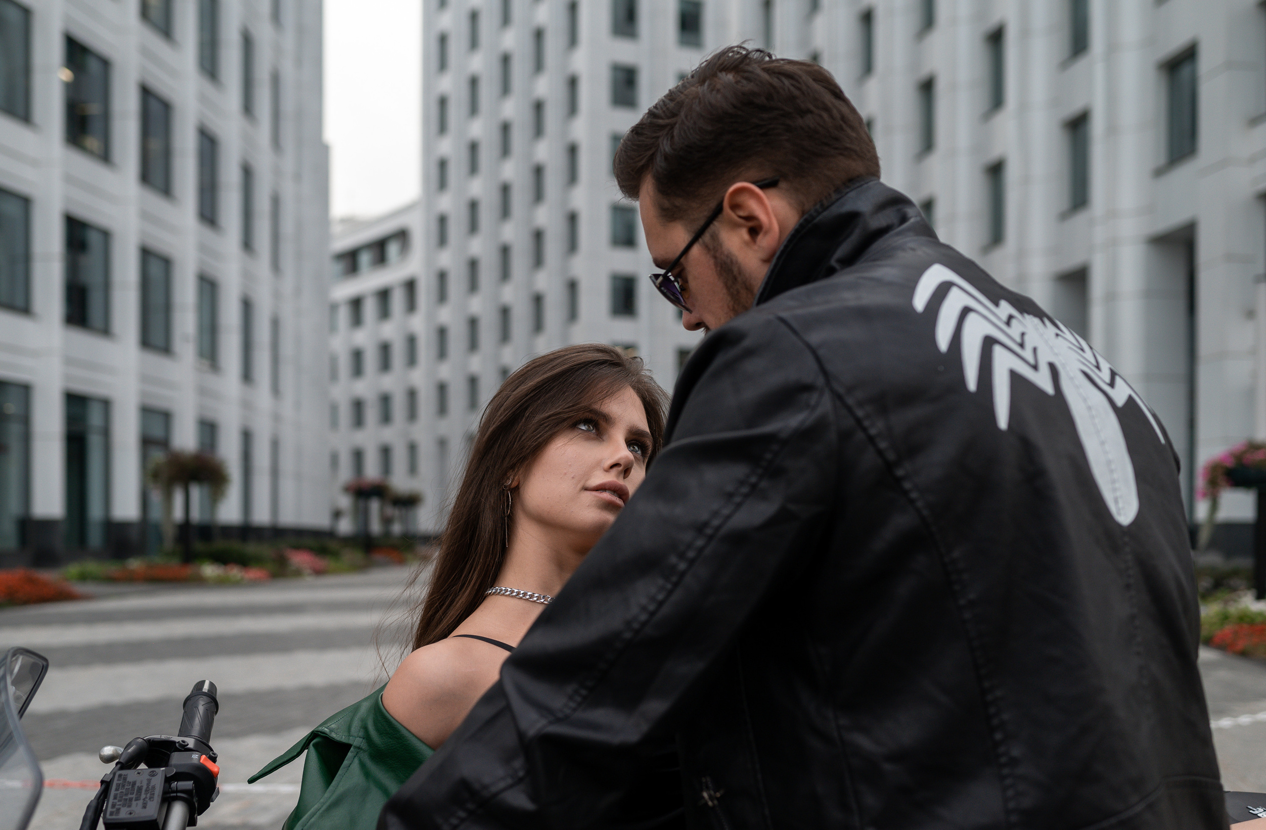 С мотоциклом