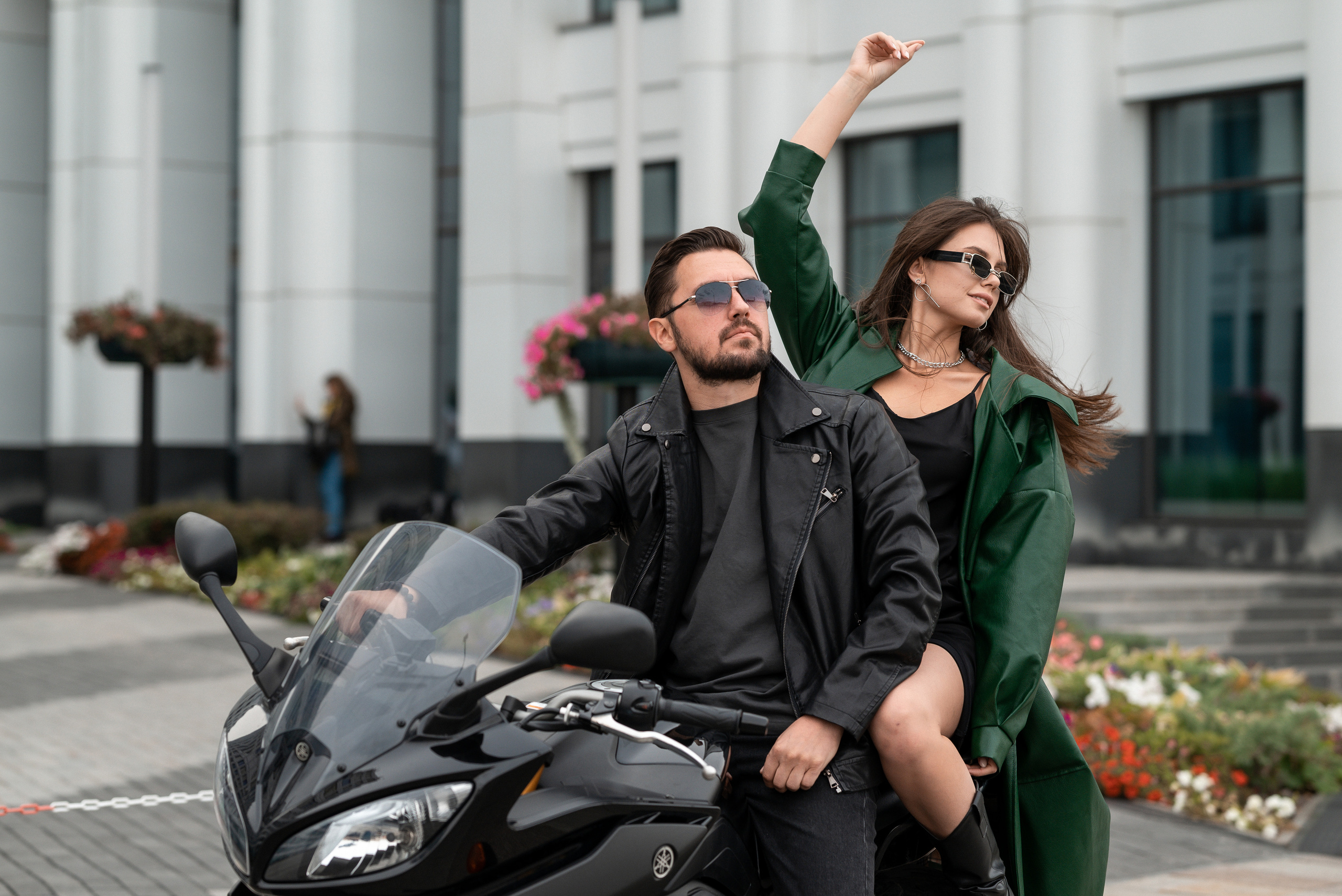 С мотоциклом