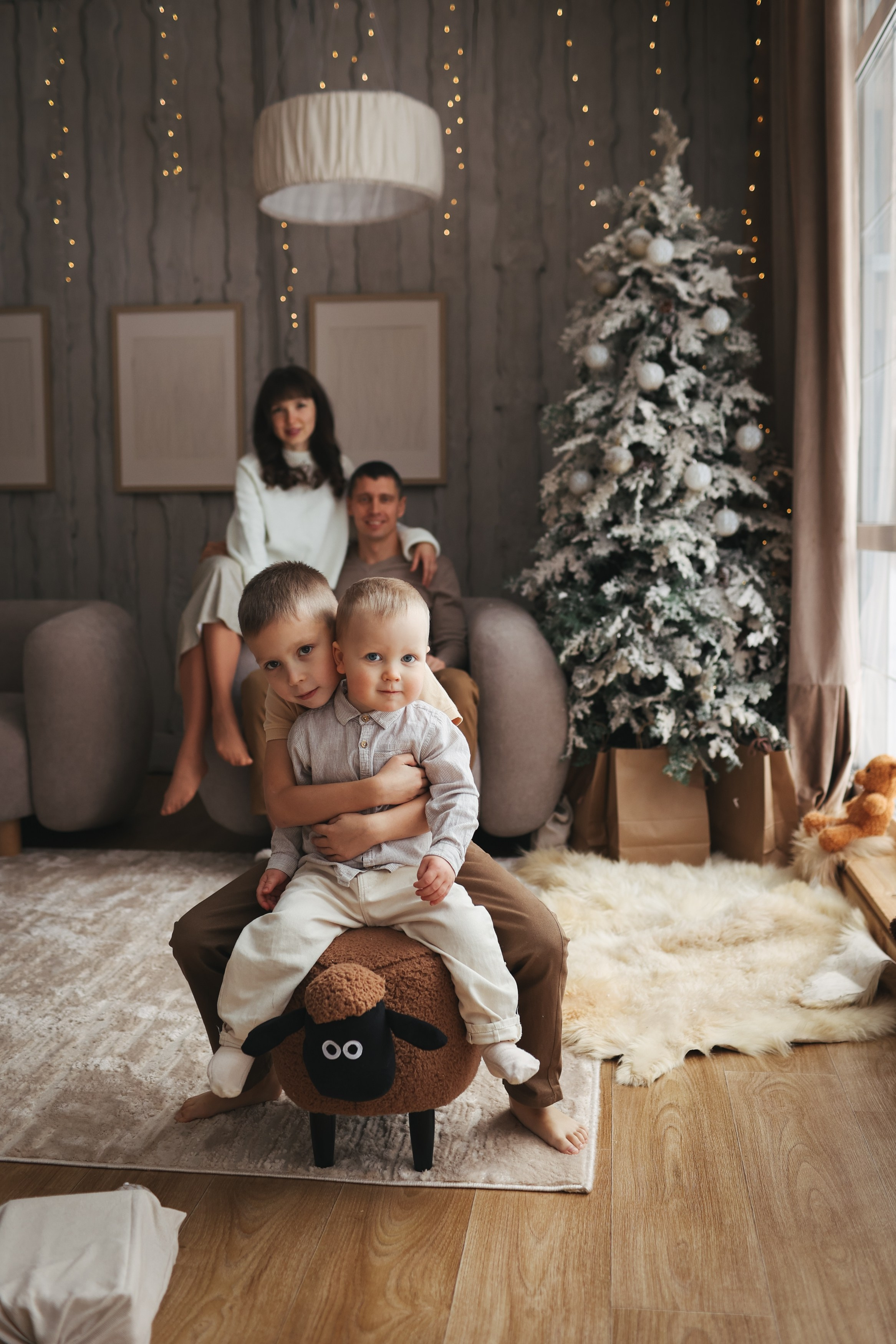 Новый год новогодняя фотосессия семейная фотосесиия. Фотограф Владимир Москва
