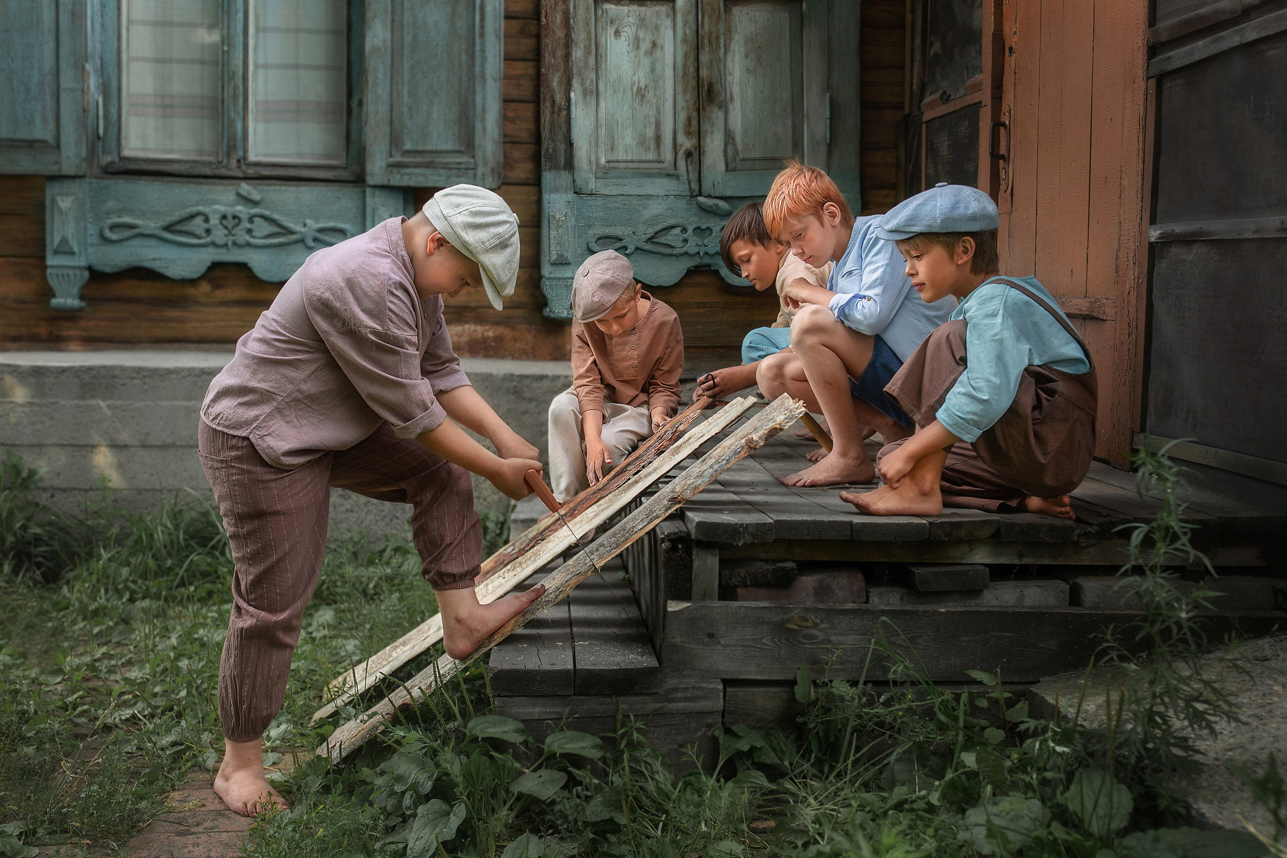 Детские фотопроекты. Семейный и детский фотограф Новосибирск Ольга Казакова. Съёмки в муке