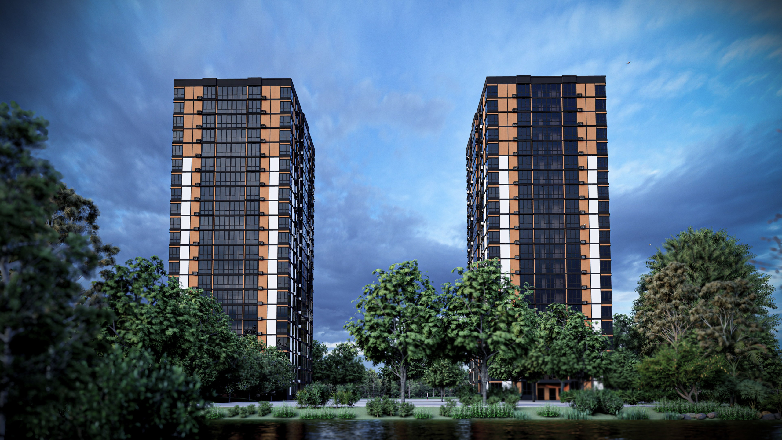 ЖК в г. Красноярск. Александр Липатов архитектурный дизайн