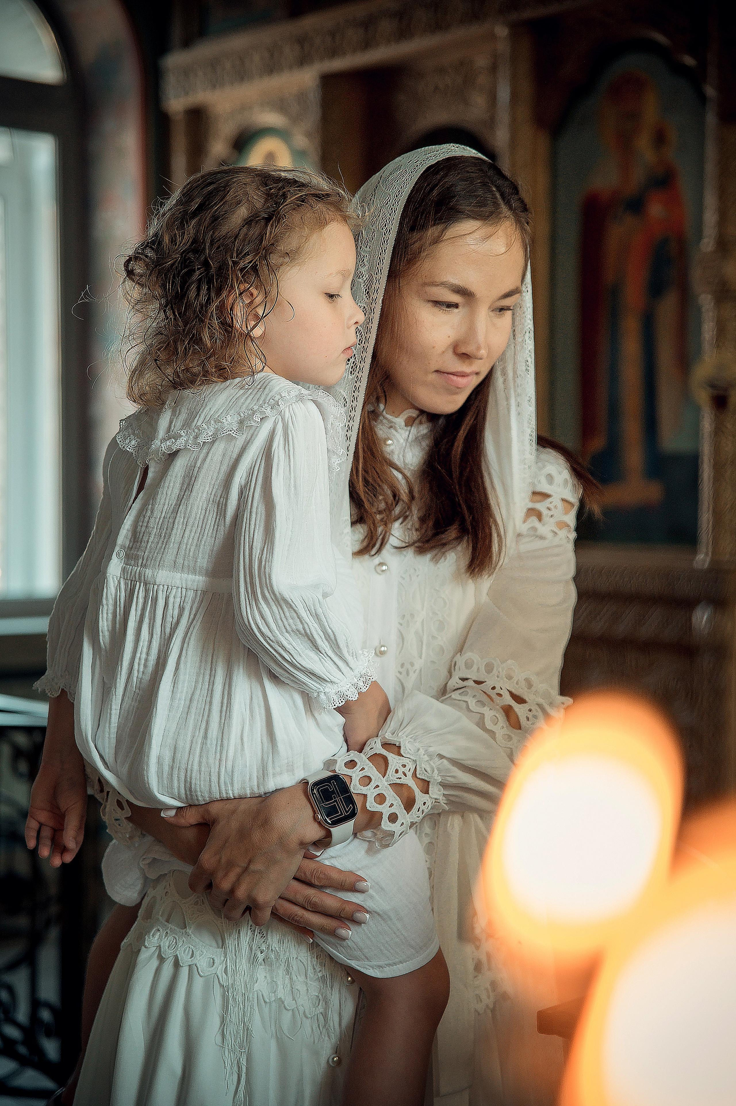 Таинство Крещения Арины, Церковь Всех Святых в Земле Российской г. Волгоград. Церковный, семейный и репортажный фотограф Волгоград, Волжский