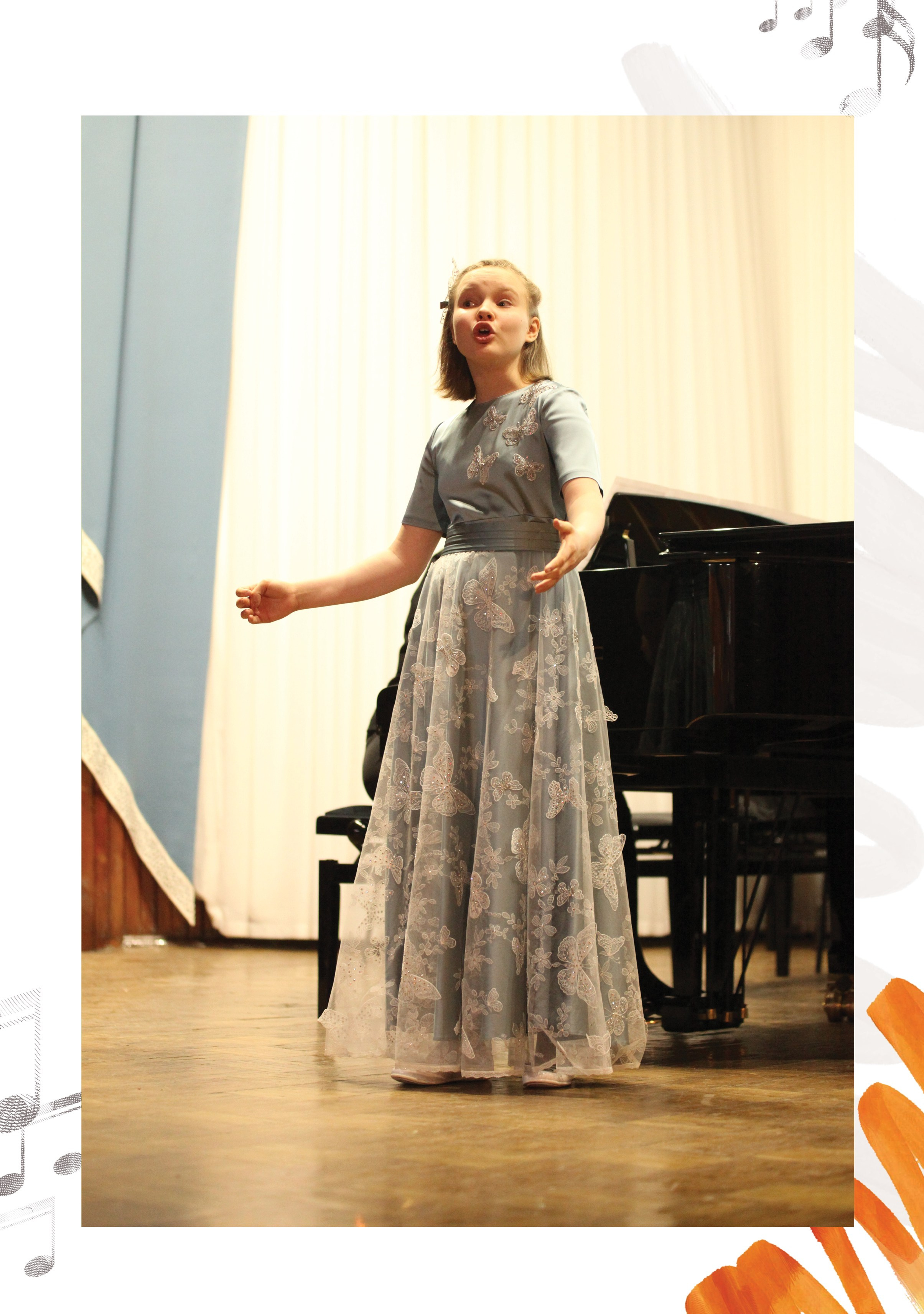 Александра, фортепиано (большой, индивидуальный альбом). Фабрика выпускных альбомов