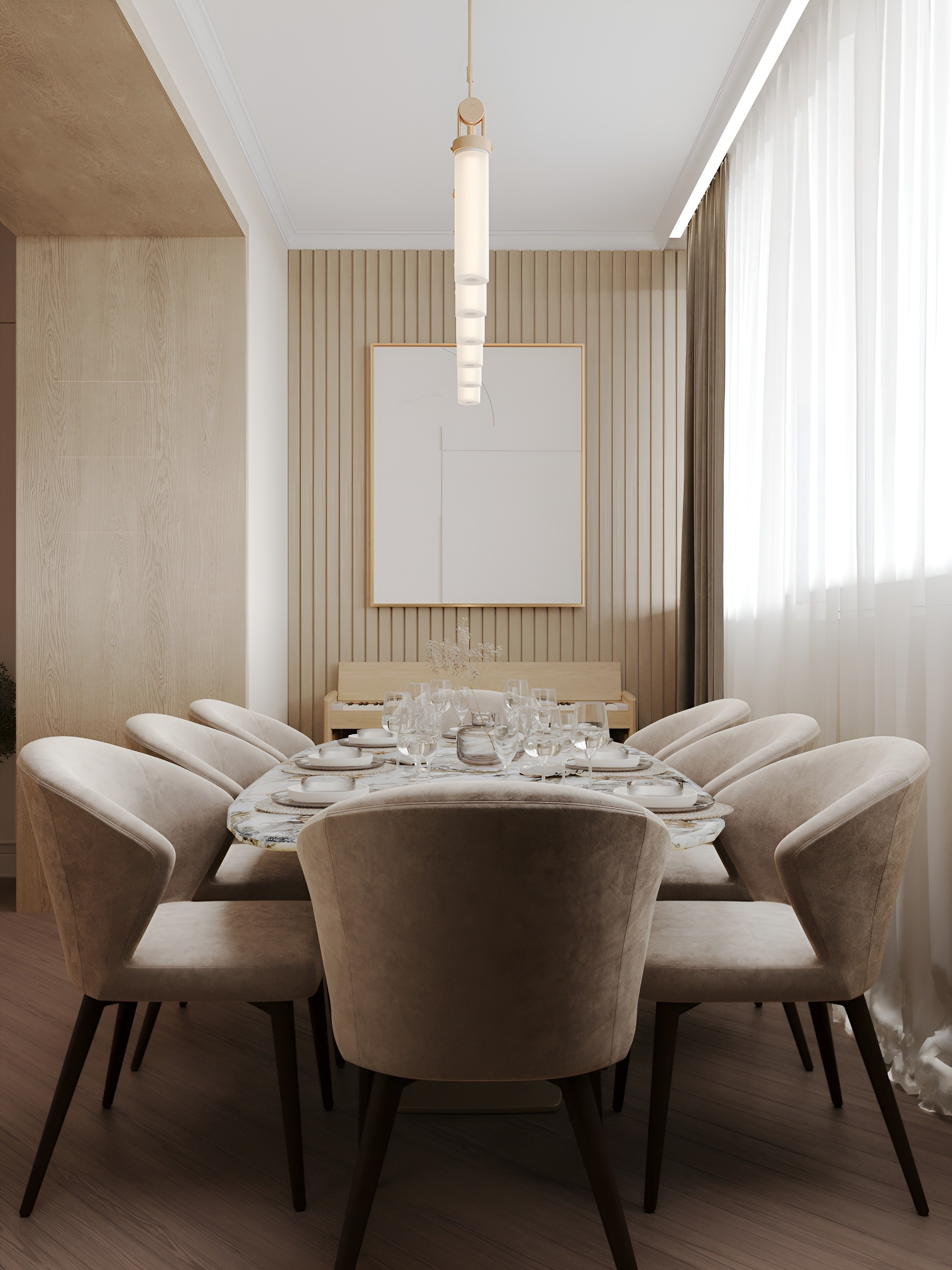 Кухня-гостиная. 3D Визуализация интерьеров жилых и коммерческих помещений