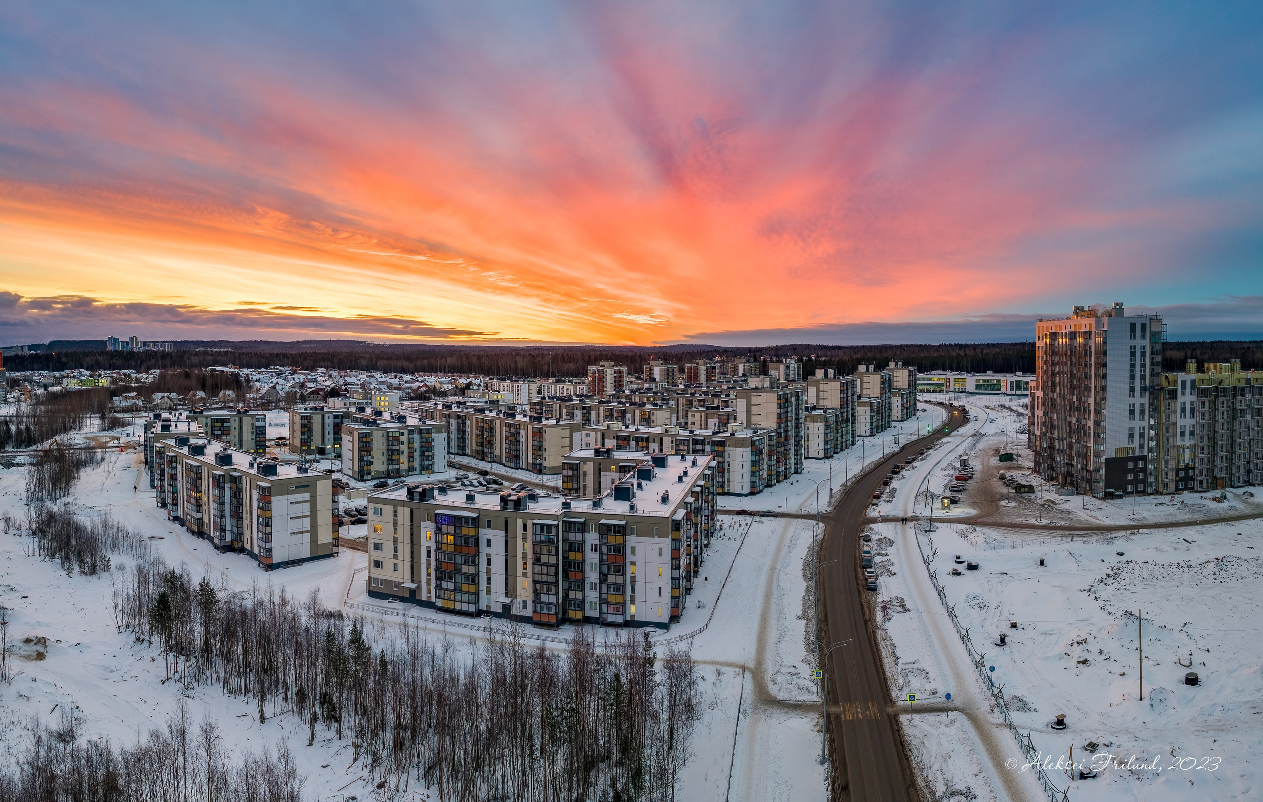 Город. Аэросъемка. Фото и Видео в Карелии. Алексей Фрилунд