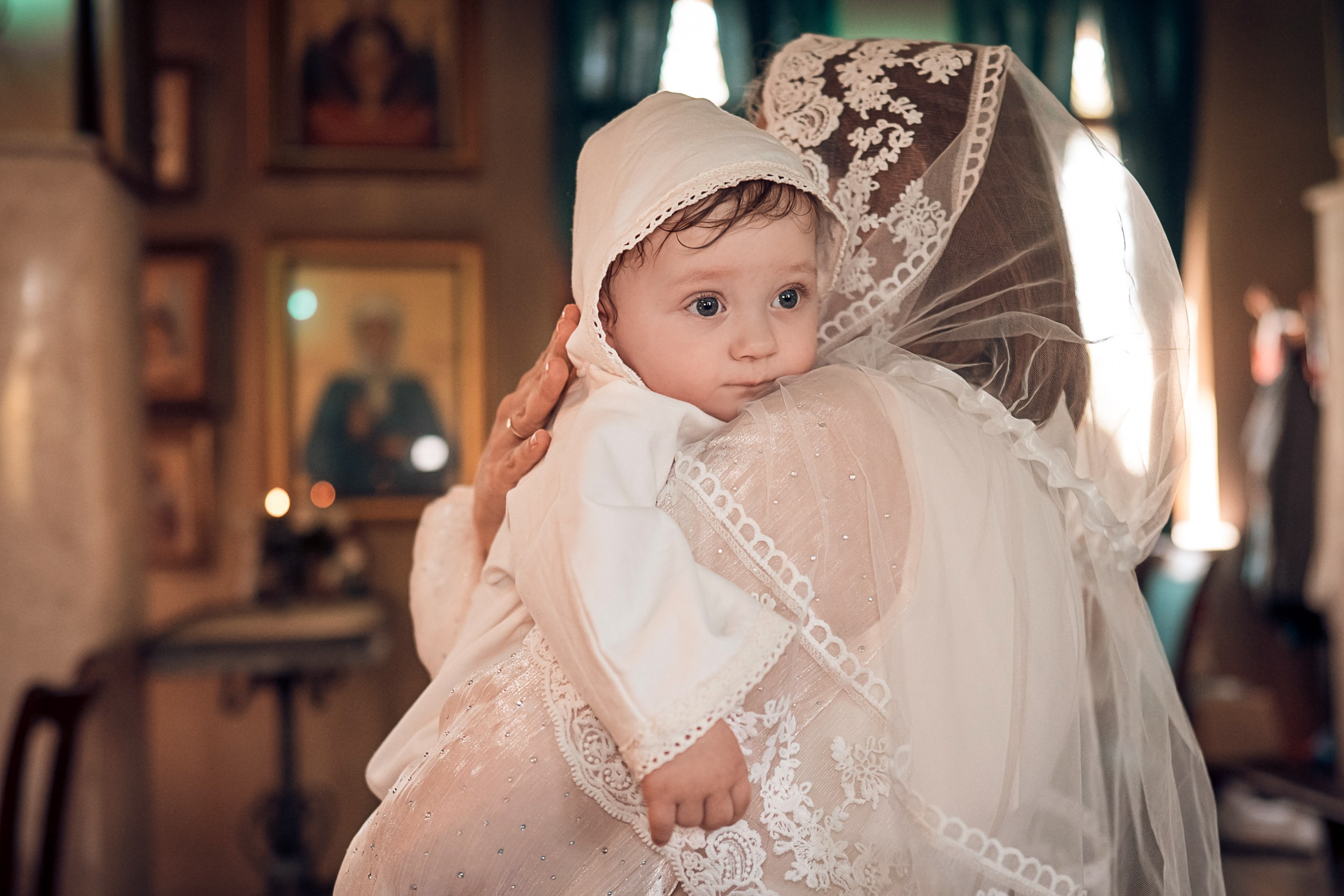 Крещение в храме Прп.Сергия Радонежского с. Орлиное. Церковный фотограф Севастополь