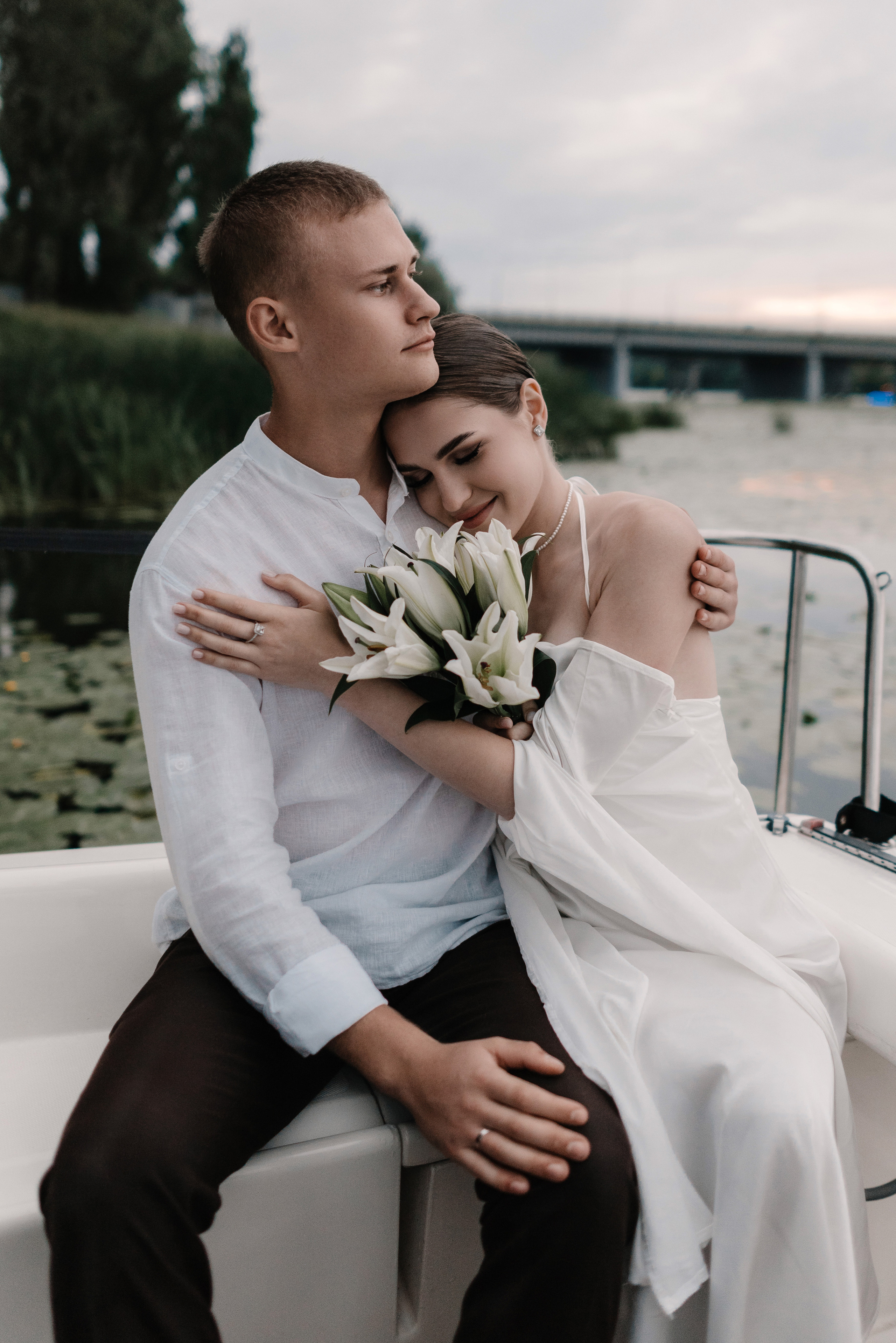 Маша и Дима на яхте. Свадебный и портретный фотограф в Липецке Юлия Свит