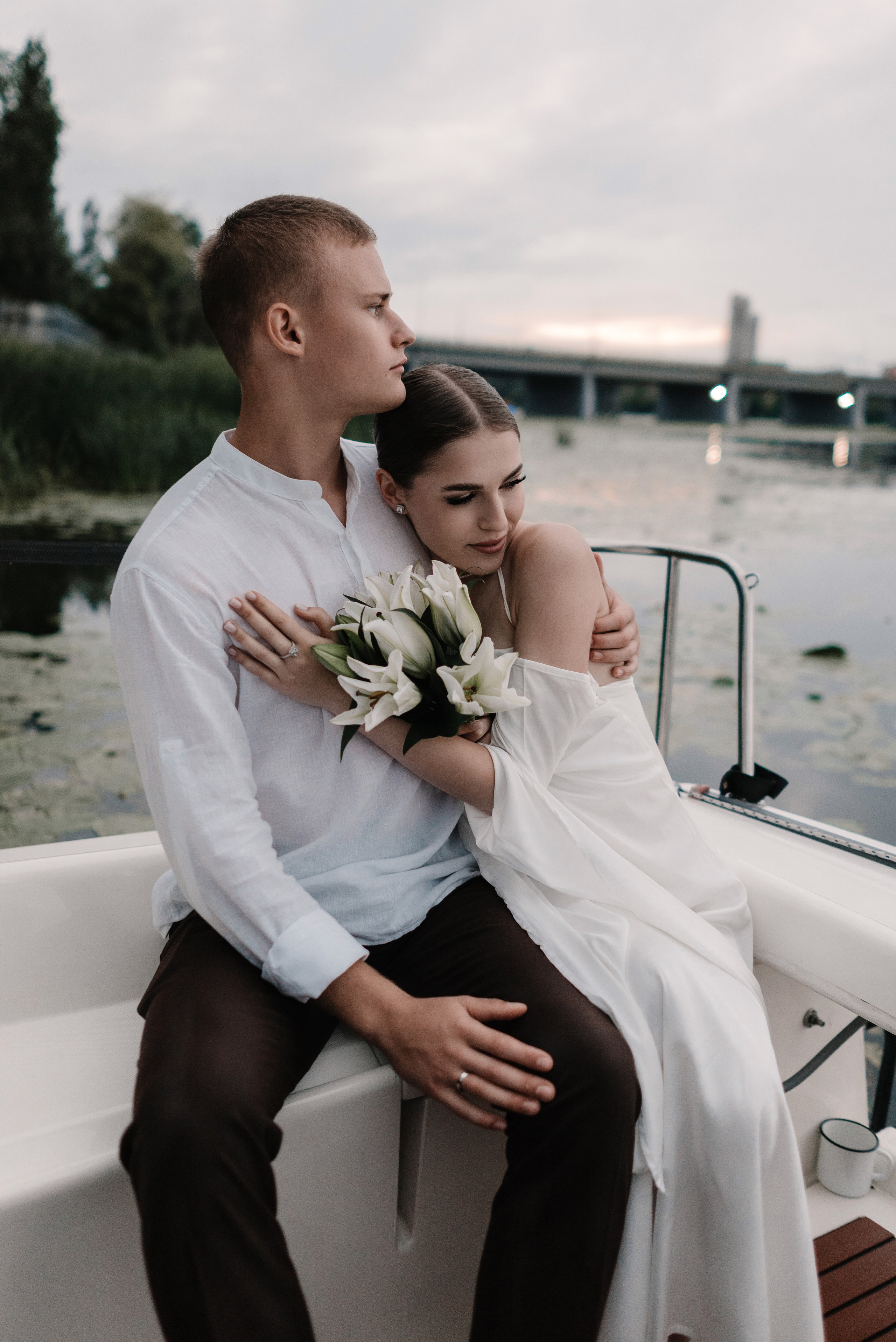 Маша и Дима на яхте. Свадебный и портретный фотограф в Липецке Юлия Свит