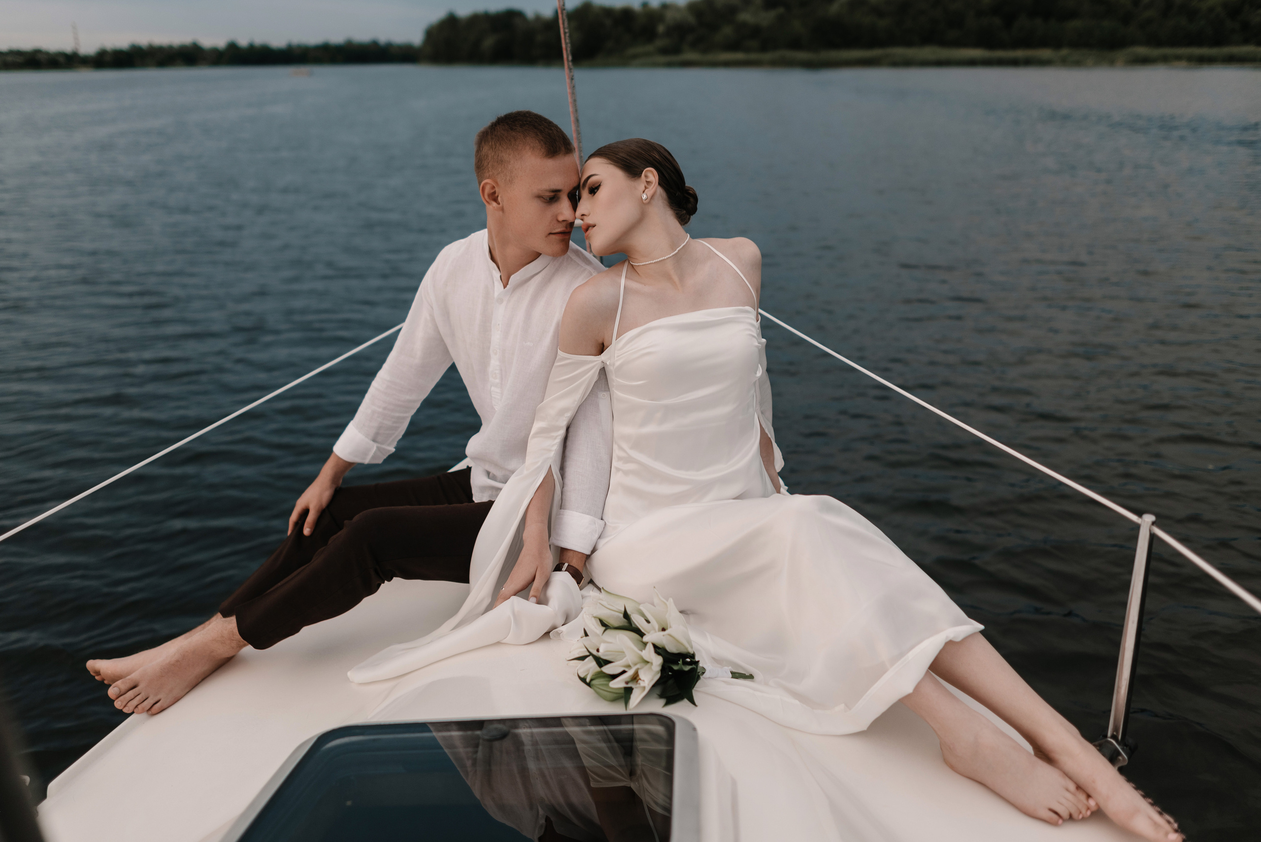 Маша и Дима на яхте. Свадебный и портретный фотограф в Липецке Юлия Свит