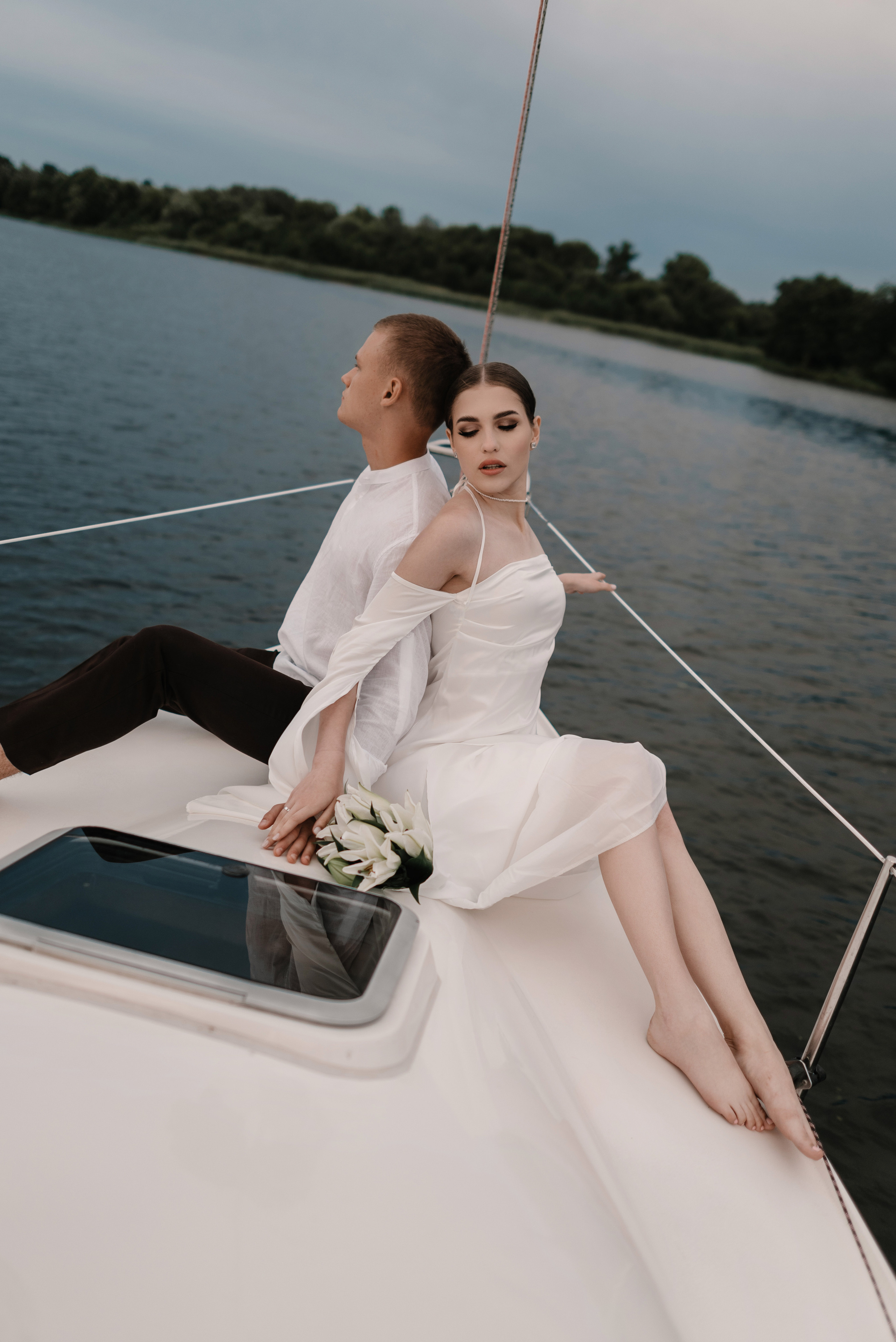 Маша и Дима на яхте. Свадебный и портретный фотограф в Липецке Юлия Свит