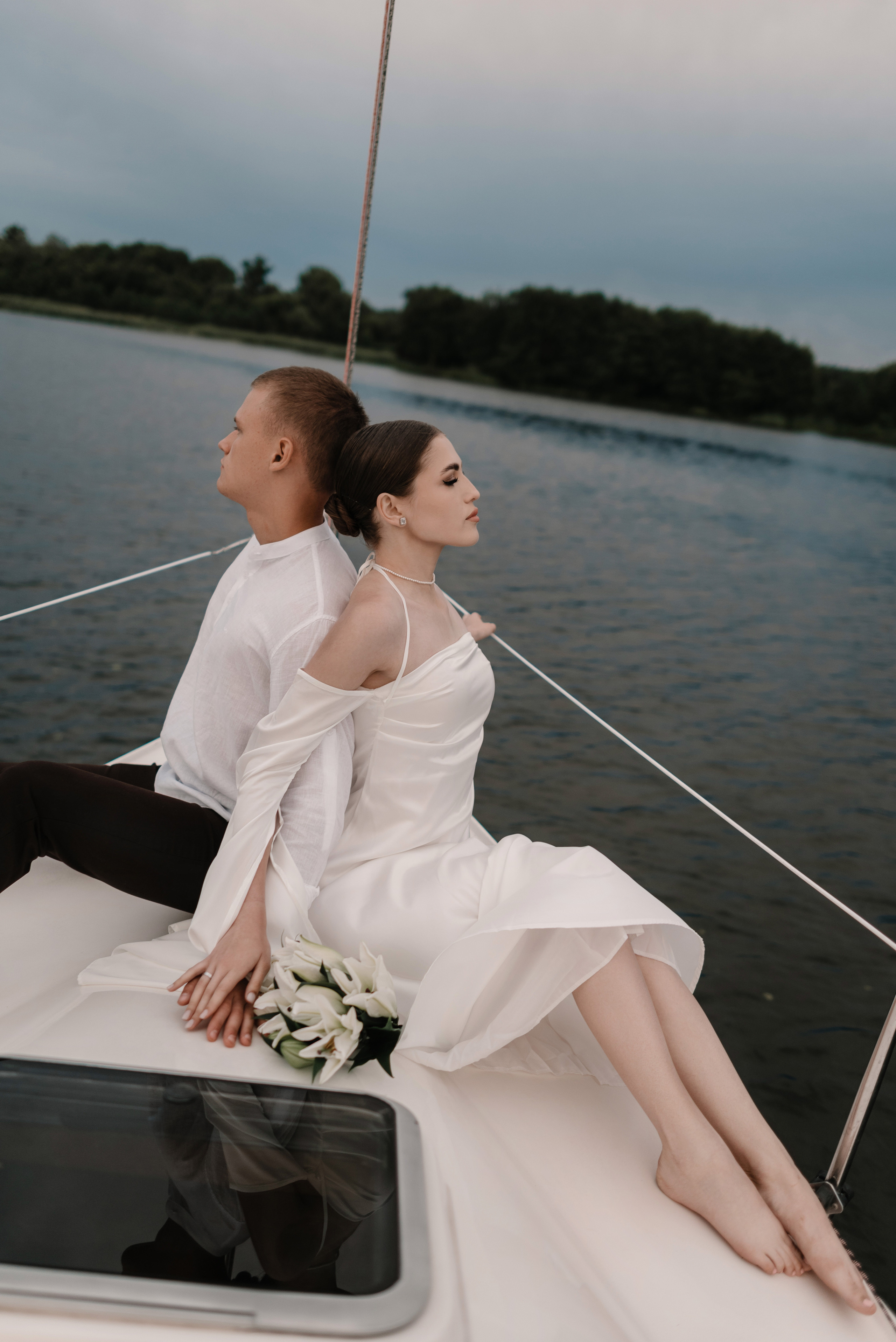 Маша и Дима на яхте. Свадебный и портретный фотограф в Липецке Юлия Свит