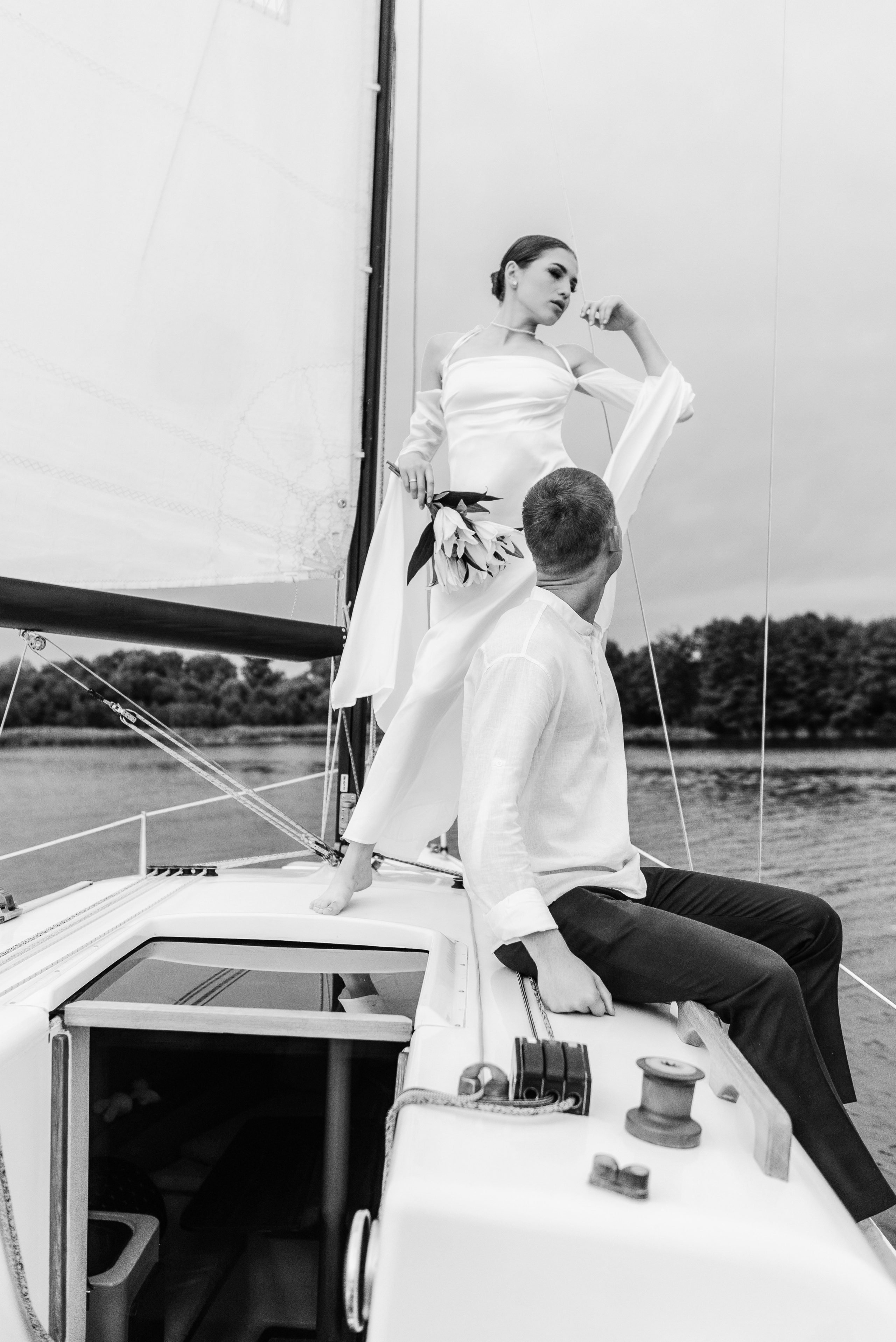 Маша и Дима на яхте. Свадебный и портретный фотограф в Липецке Юлия Свит