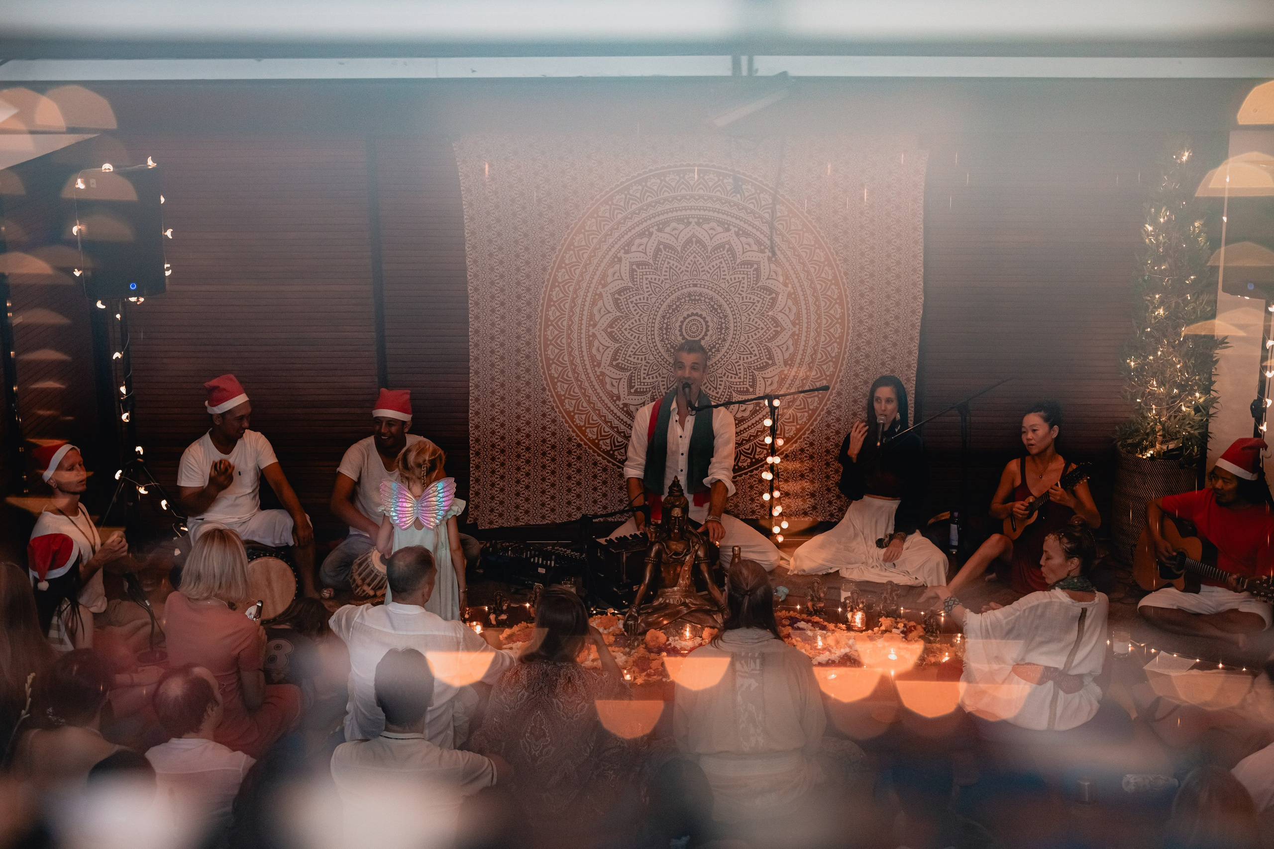 Christmas kirtan w Bhakti Bliss family. Mariam Bagdasaryan