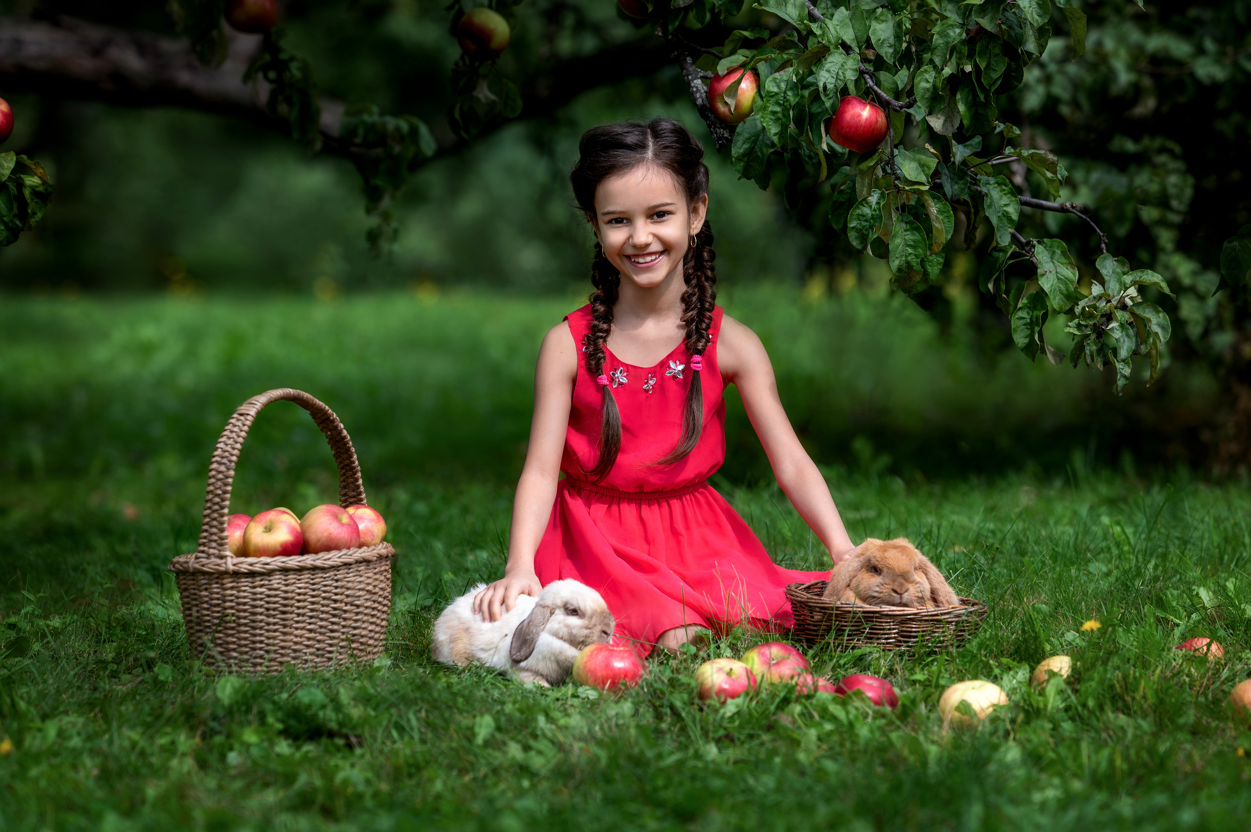 Эмилия и крольчата. Фотограф Елена Сасс Москва