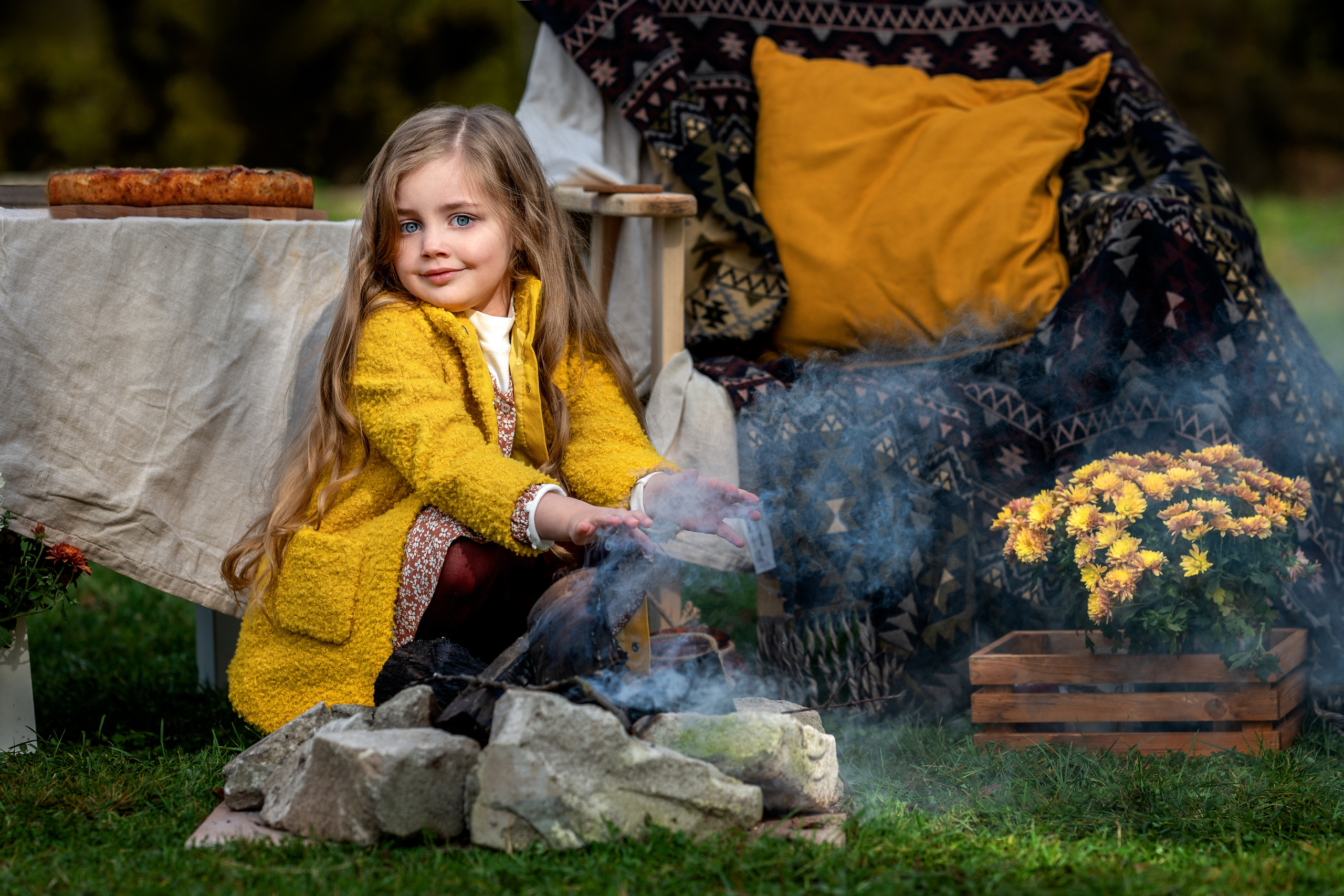 Телега с тыквами. Фотосессия Лизы. Фотограф Елена Сасс Москва