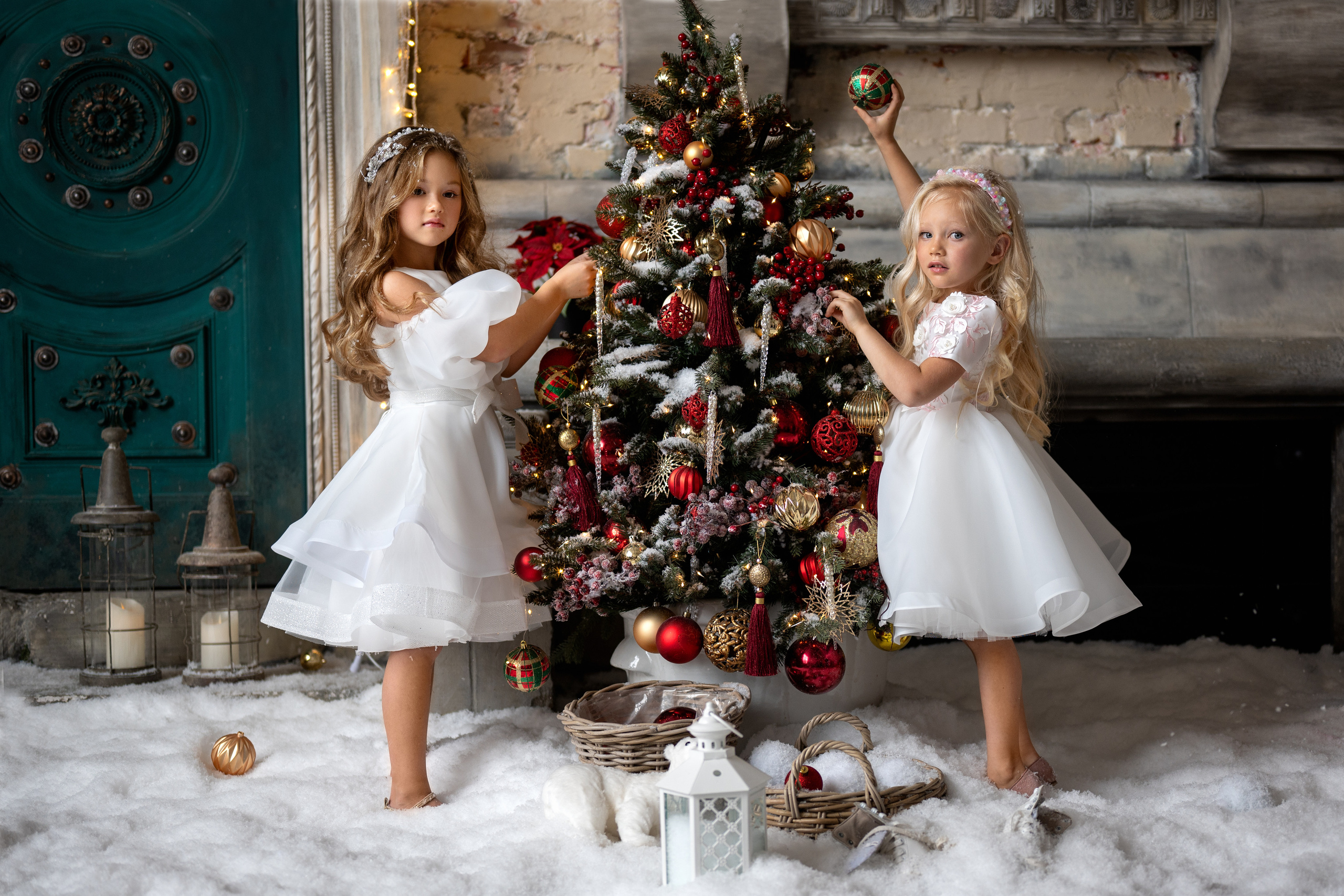 Новогодняя сказка Арины и Сашеньки, часть 1. Фотограф Елена Сасс Москва