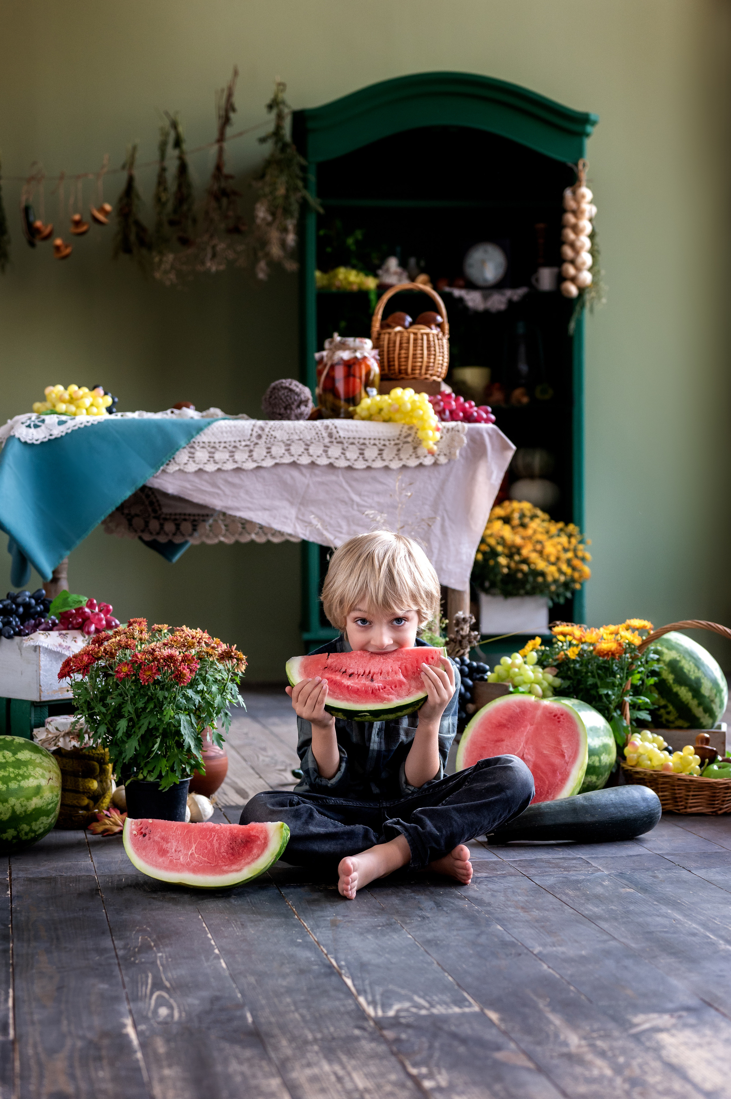 Лео и Эрика. Съемка в студии с кроликами. Фотограф Елена Сасс Москва