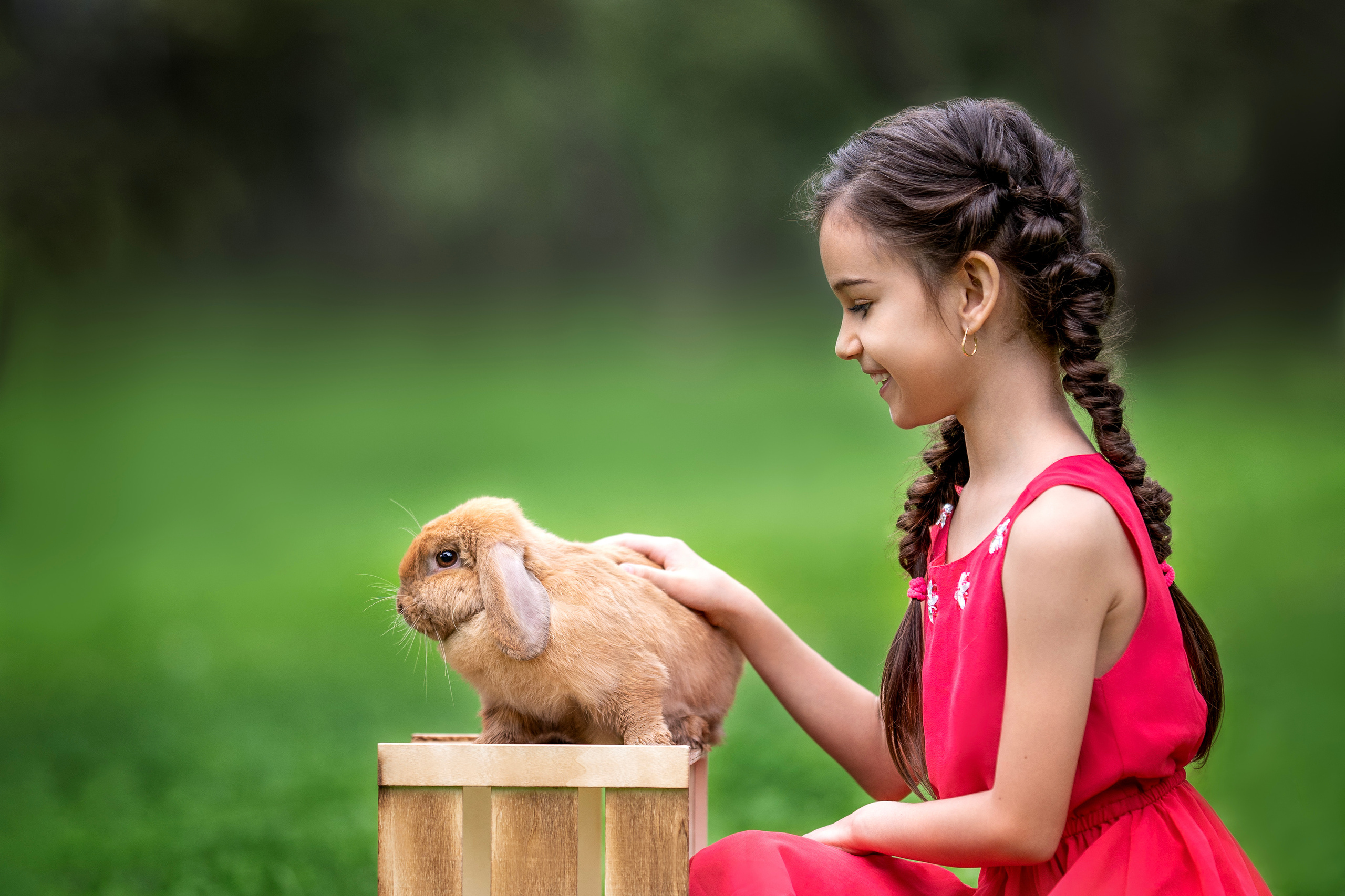 Эмилия и крольчата. Фотограф Елена Сасс Москва