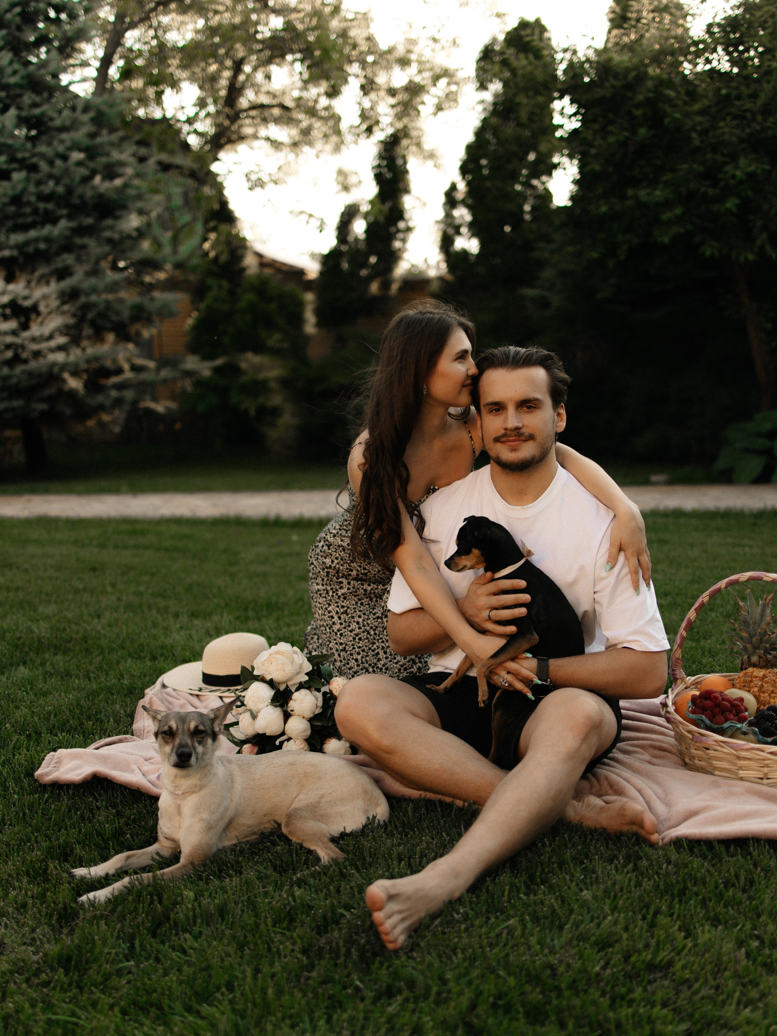 Love story с собачками. Семейный фотограф в Краснодаре Храмова Анна