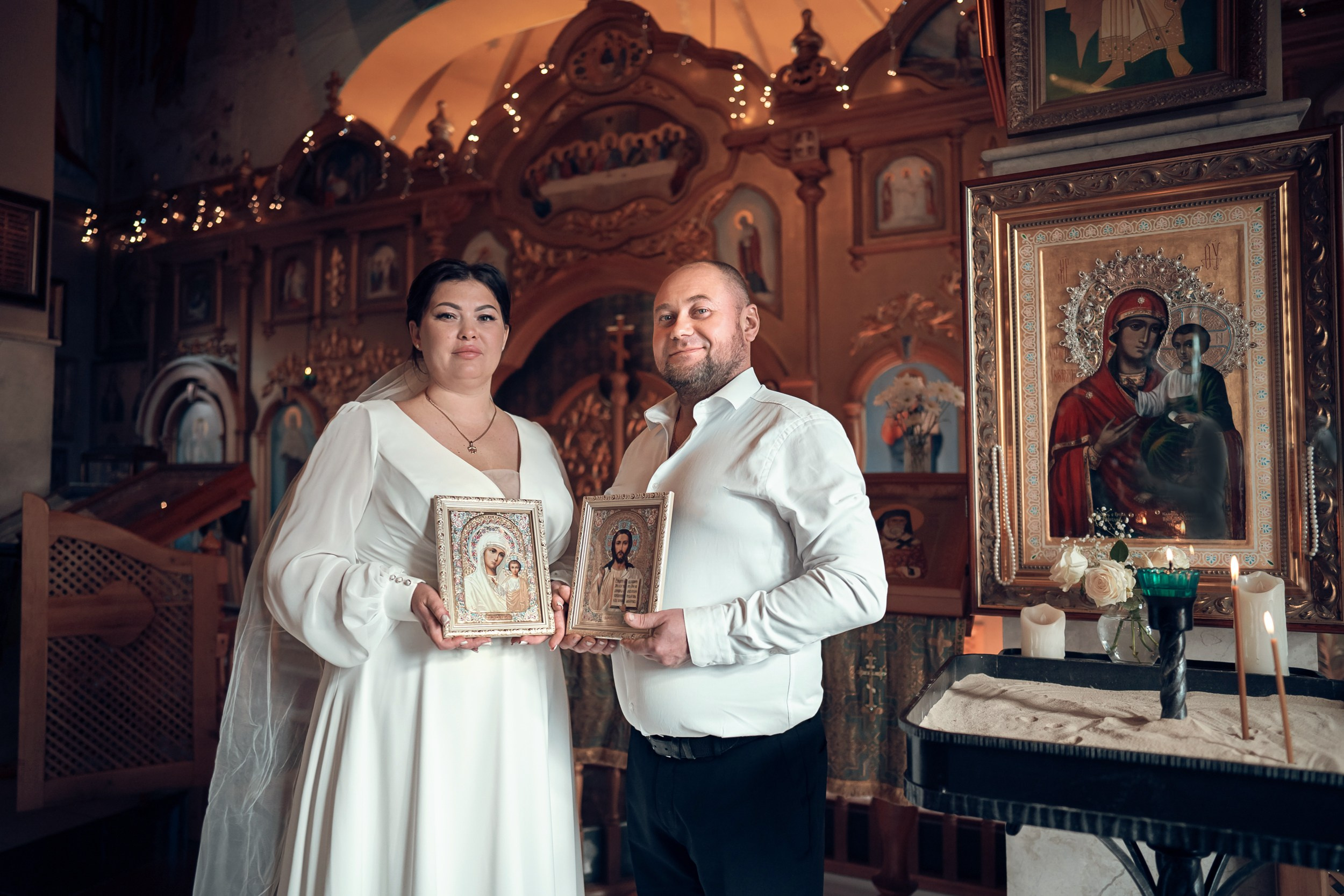 Венчание в храме Прп. Сергия Радонежского с. Орлиное. Церковный фотограф Севастополь
