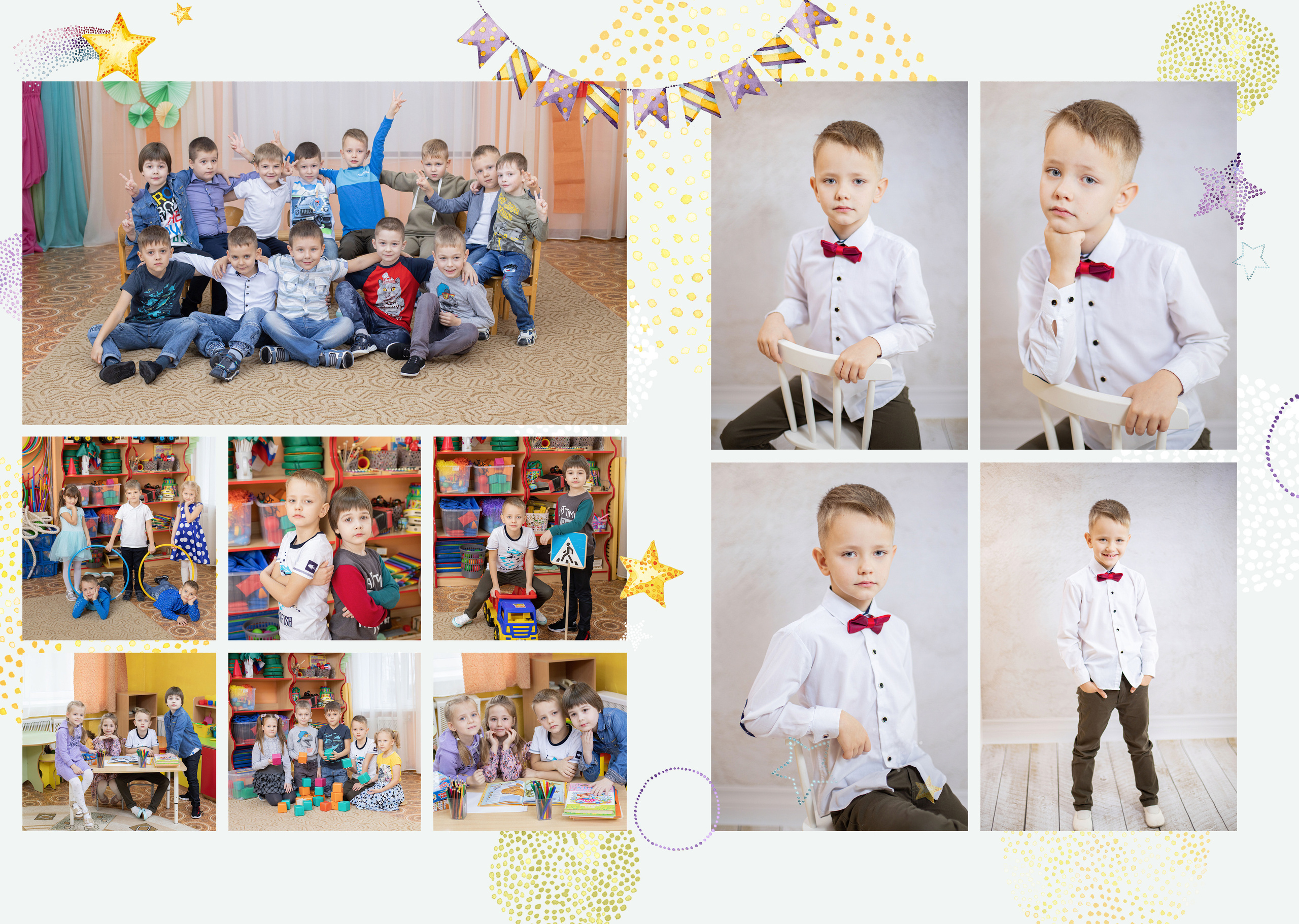 Выпускные альбомы для детского сада. Семейный и детский фотограф в Туле
