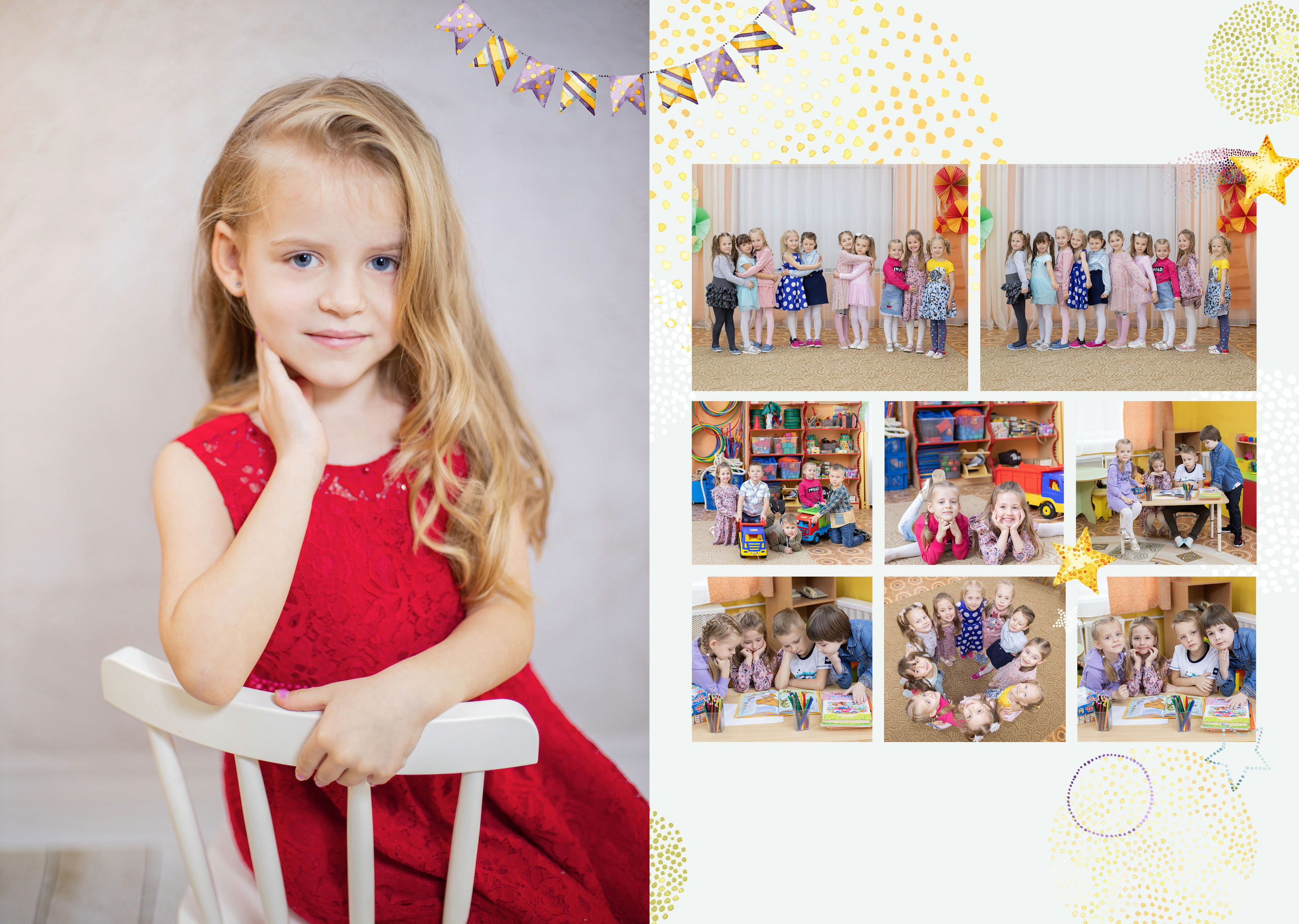 Выпускные альбомы для детского сада. Семейный и детский фотограф в Туле